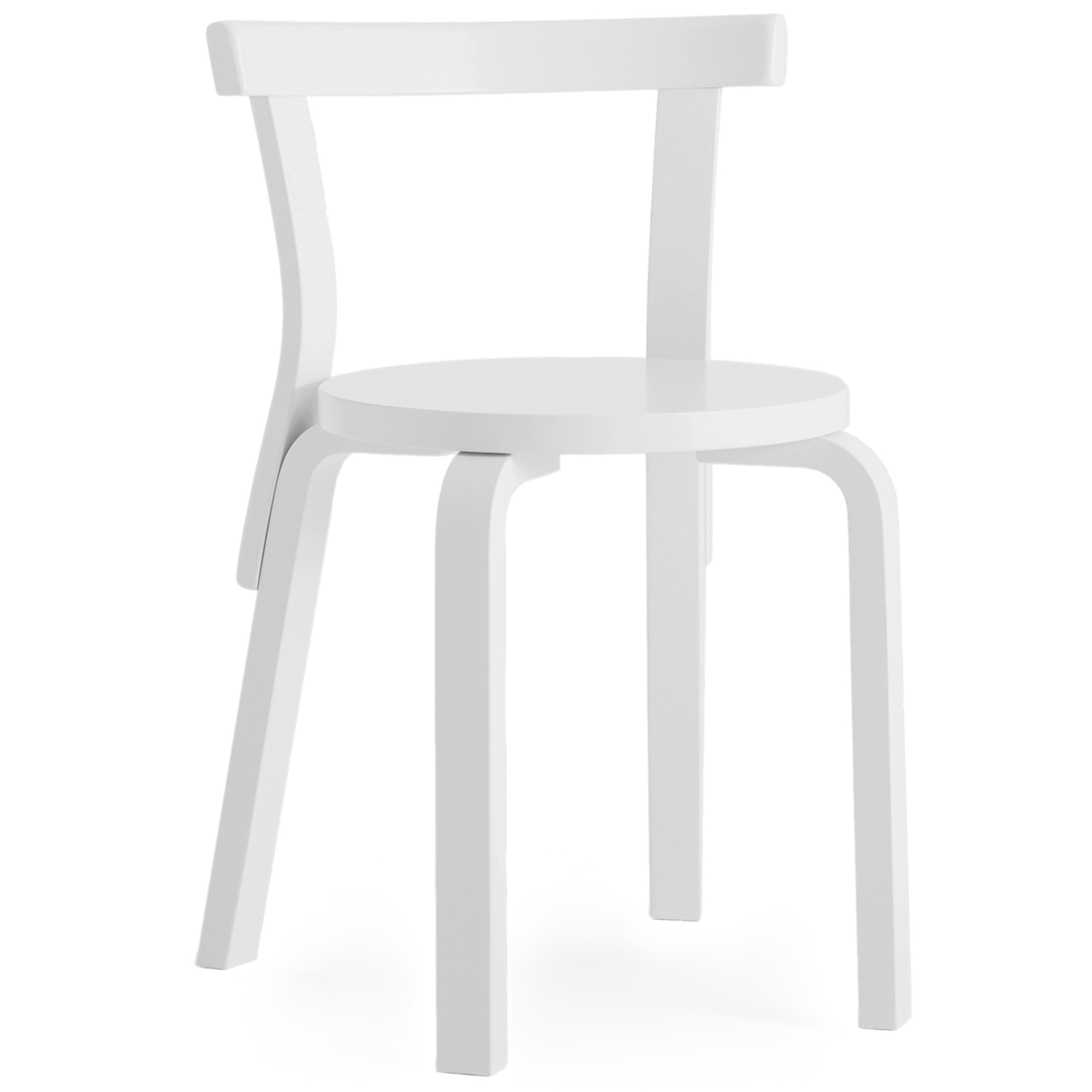 Artek - Chair 68, White lac, White lac - Matstolar - Alvar Aalto - Vit - Trä | Möbler - Stolar Och Pallar - Matstolar | Möbelexperten