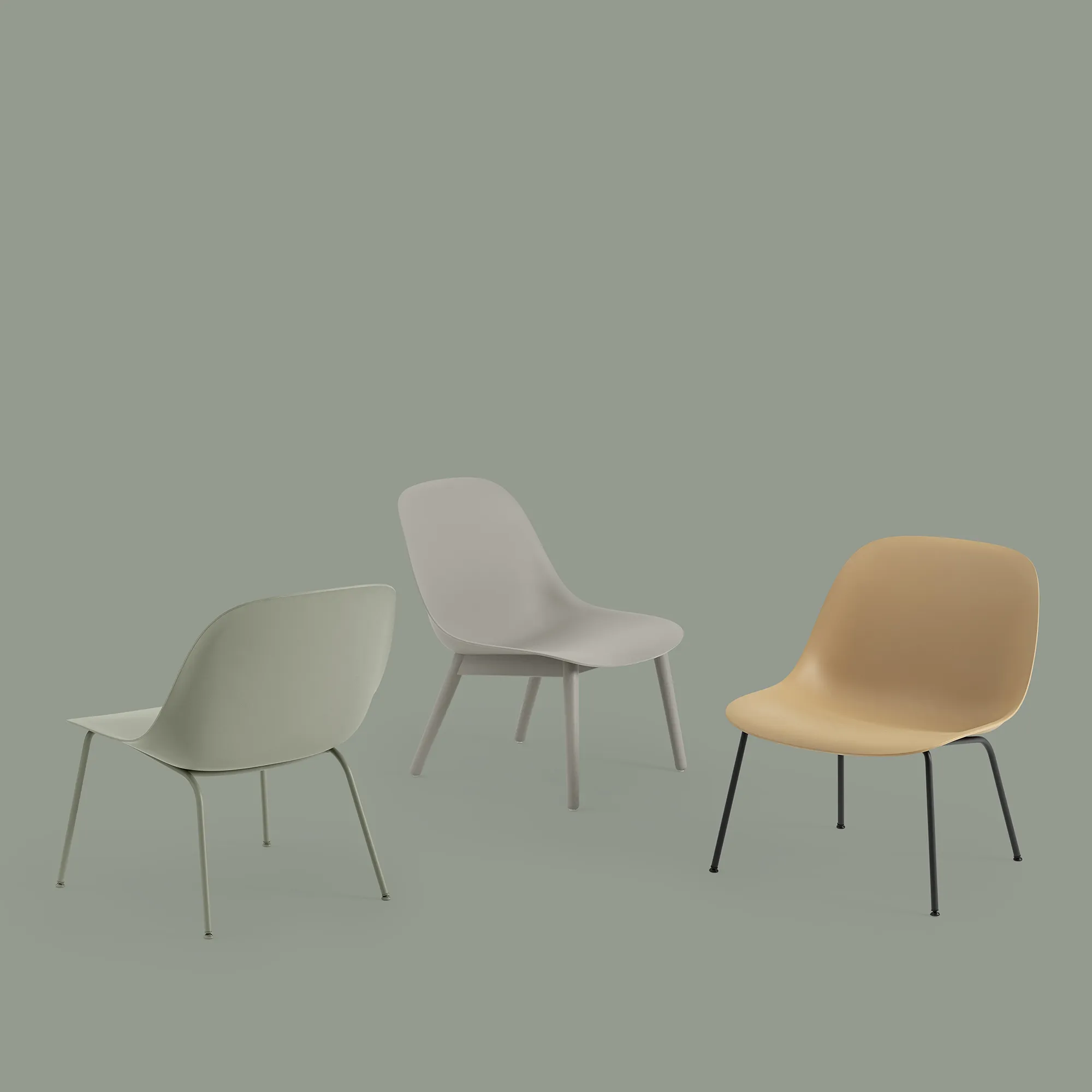 Fiber Lounge Chair Tube Base