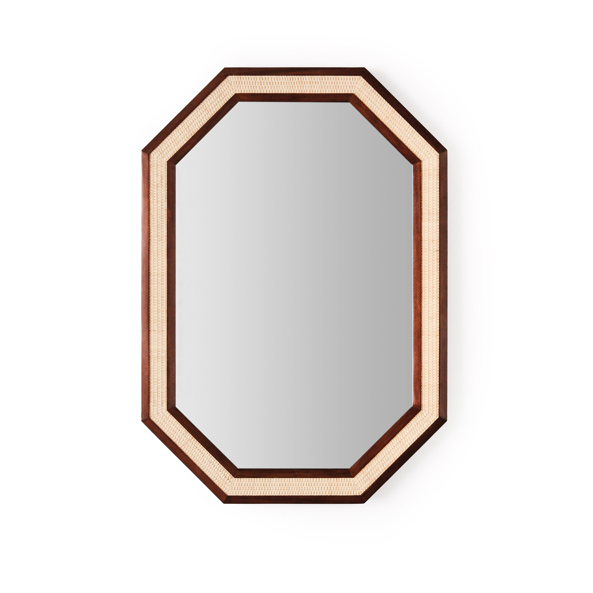 Dusty Deco - Rattan Mirror Small - Väggspeglar - Edin & Lina Kjellvertz - Träfärgad | Inredning - Speglar - Väggspeglar | Möbelexperten