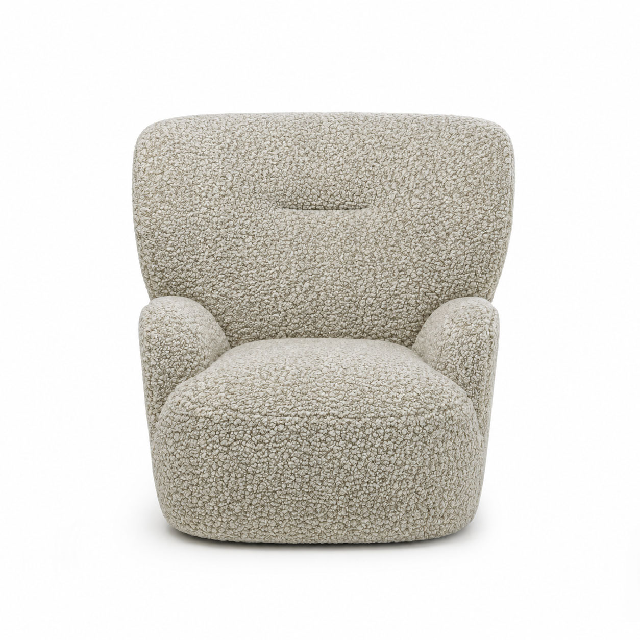 Gervasoni - Loll 09 snurrf&aring;t&ouml;lj grande boucl&eacute; calais - F&aring;t&ouml;ljer - Paola Navone - Beige - Boucl&eacute;