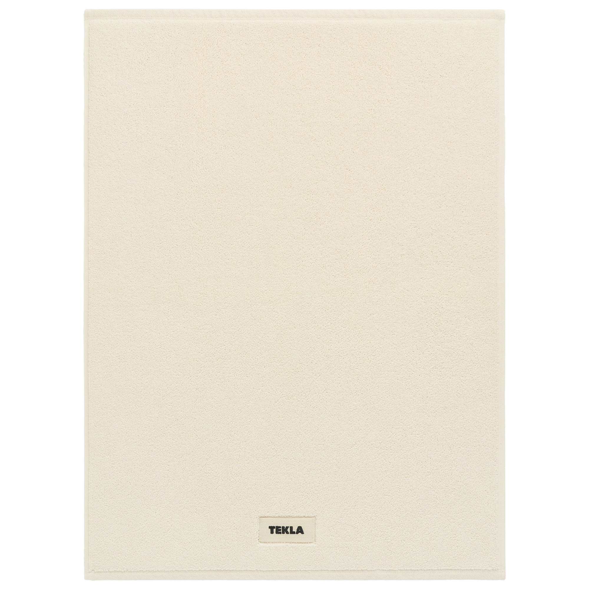 tekla -  terry solid ivory badrumsmatta 50 x 70 cm - bomullsmattor - vit