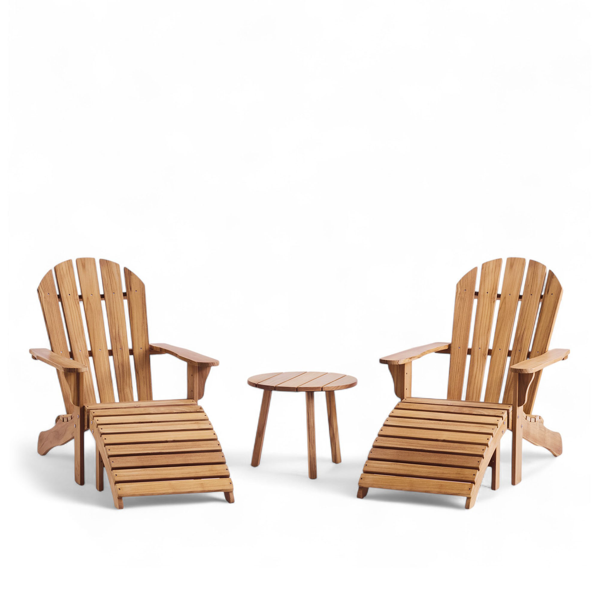 huseby - midsummer outdoor lounge chair & footstool & midsummer round outdoor side table - loungegrupper utomhus