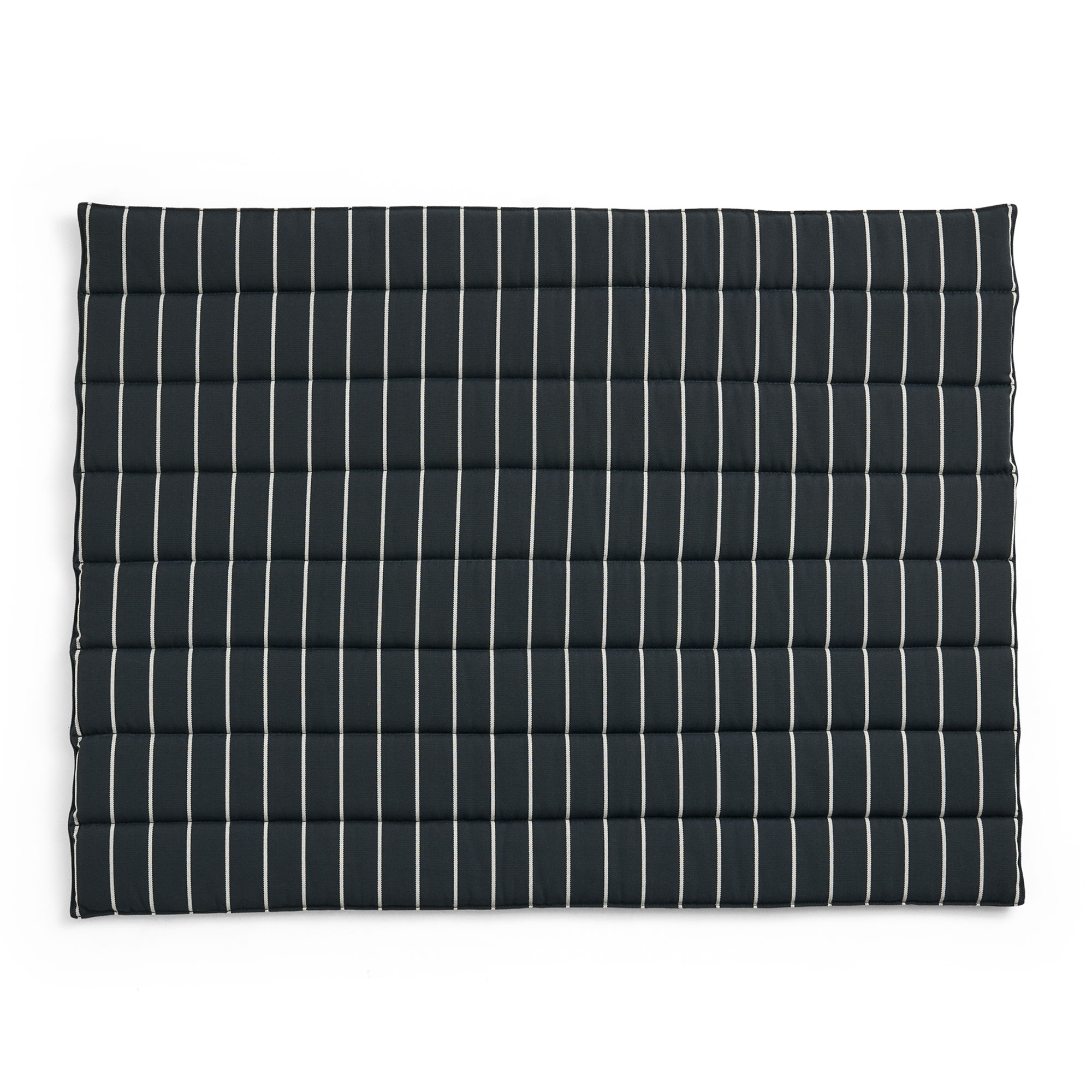 HAY - Outdoor Market Sofa Cushion black with beige stripe - Utendørsputer & Puter - Jasper Morrison - Svart - Plast