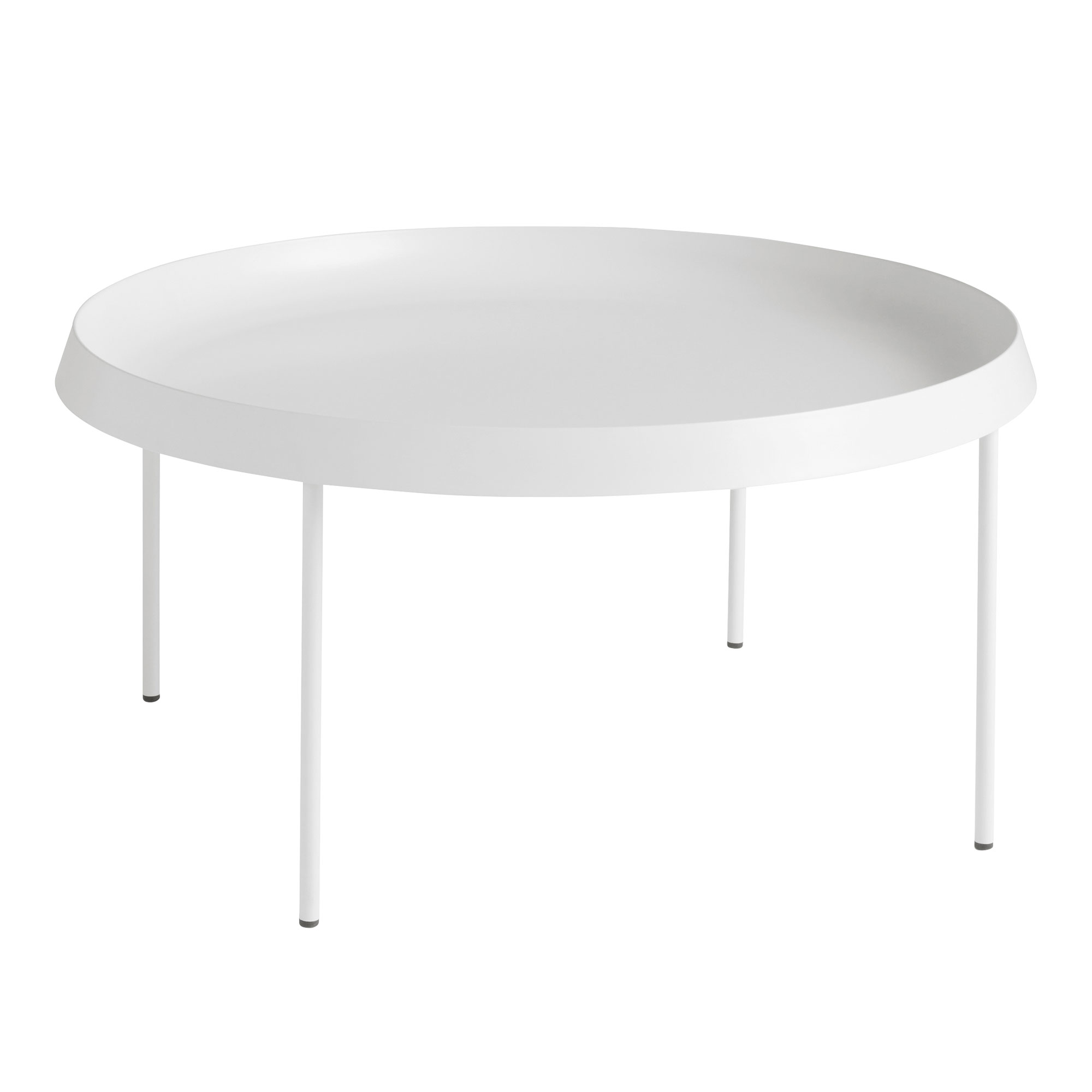 HAY - Tulou Coffee Table - Off-White - Ø75 cm - Soffbord - GamFratesi - Vit - Metall