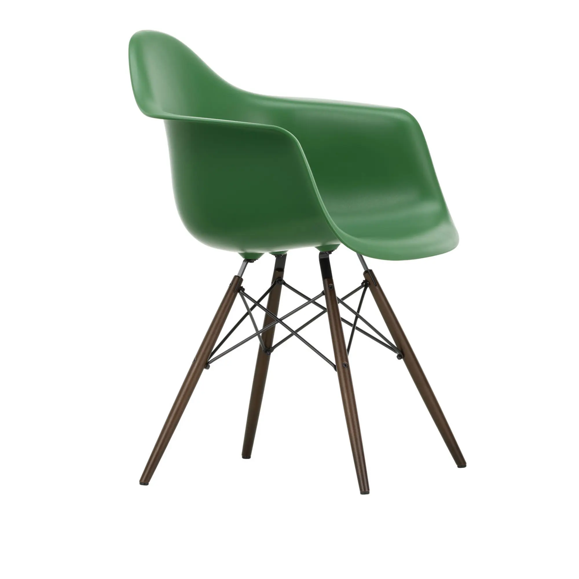 Eames RE Plastic Armchair DAW matstol Dark Maple