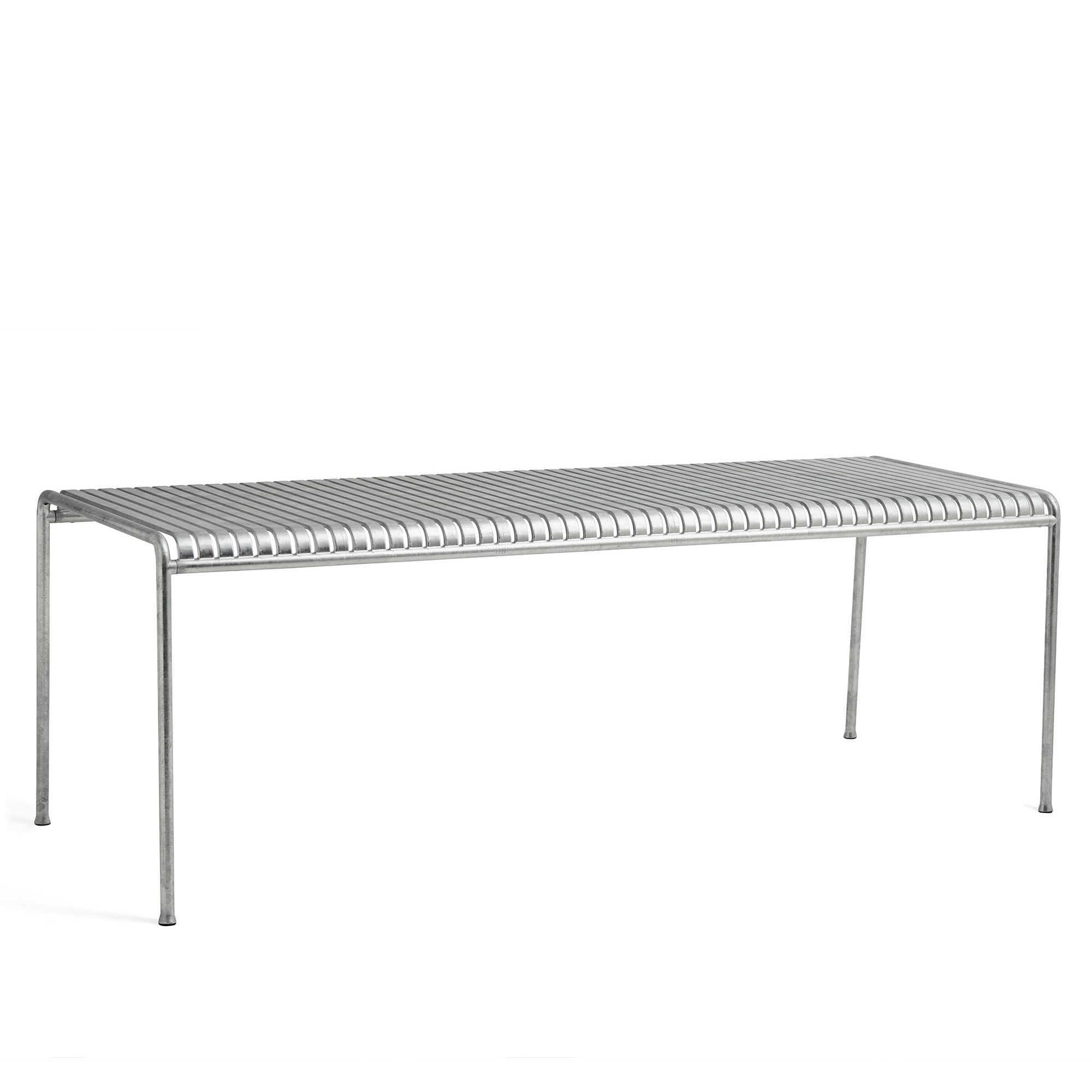 HAY - Palissade Table L220 x W90 x H75 4 Legs Hot Galvanised Steel - Matbord utomhus - Ronan & Erwan Bouroullec - Metall | Utemöbler - Utebord - Matbord Utomhus | Möbelexperten