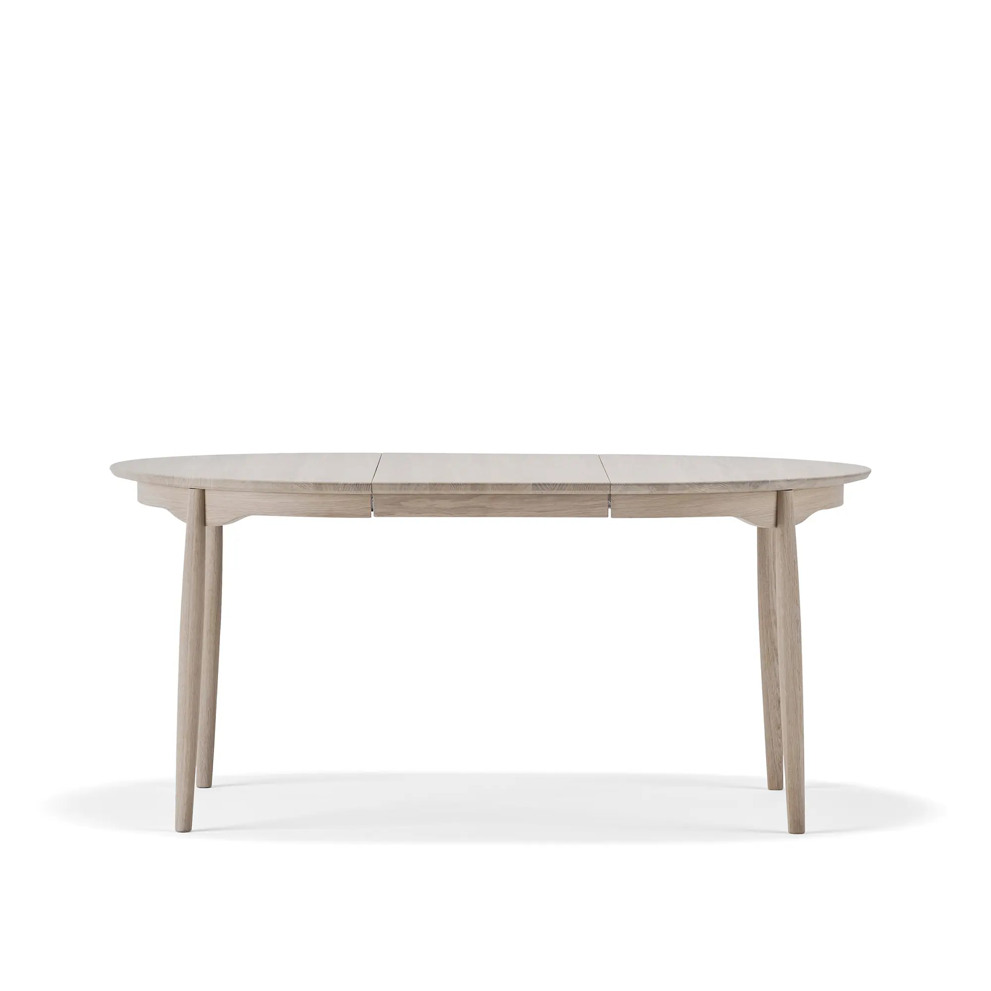 Carl spisebord Ø115 cm med ileggsplate
