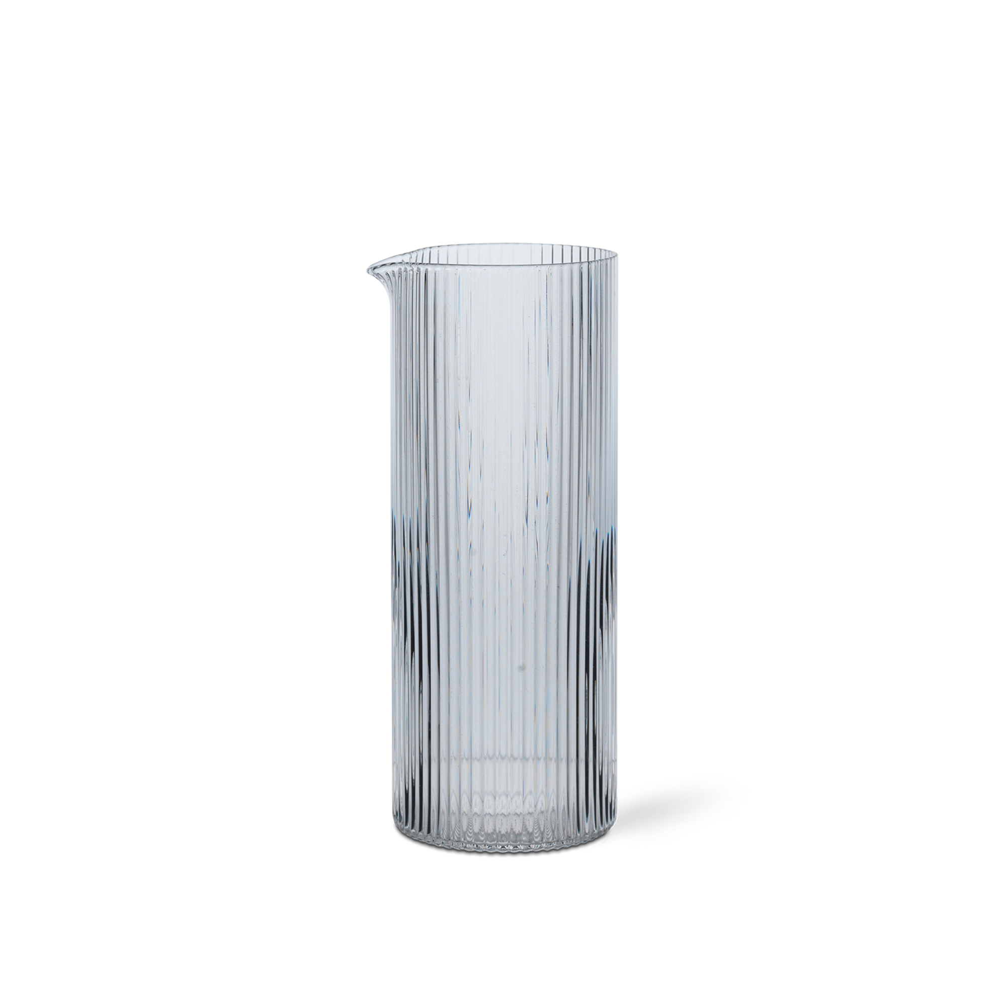 Ferm Living - Ripple Milk Jug - Clear - Mjölkkannor - MDF/Trä | Servering - Kannor Och Karaffer - Mjölkkannor | Möbelexperten