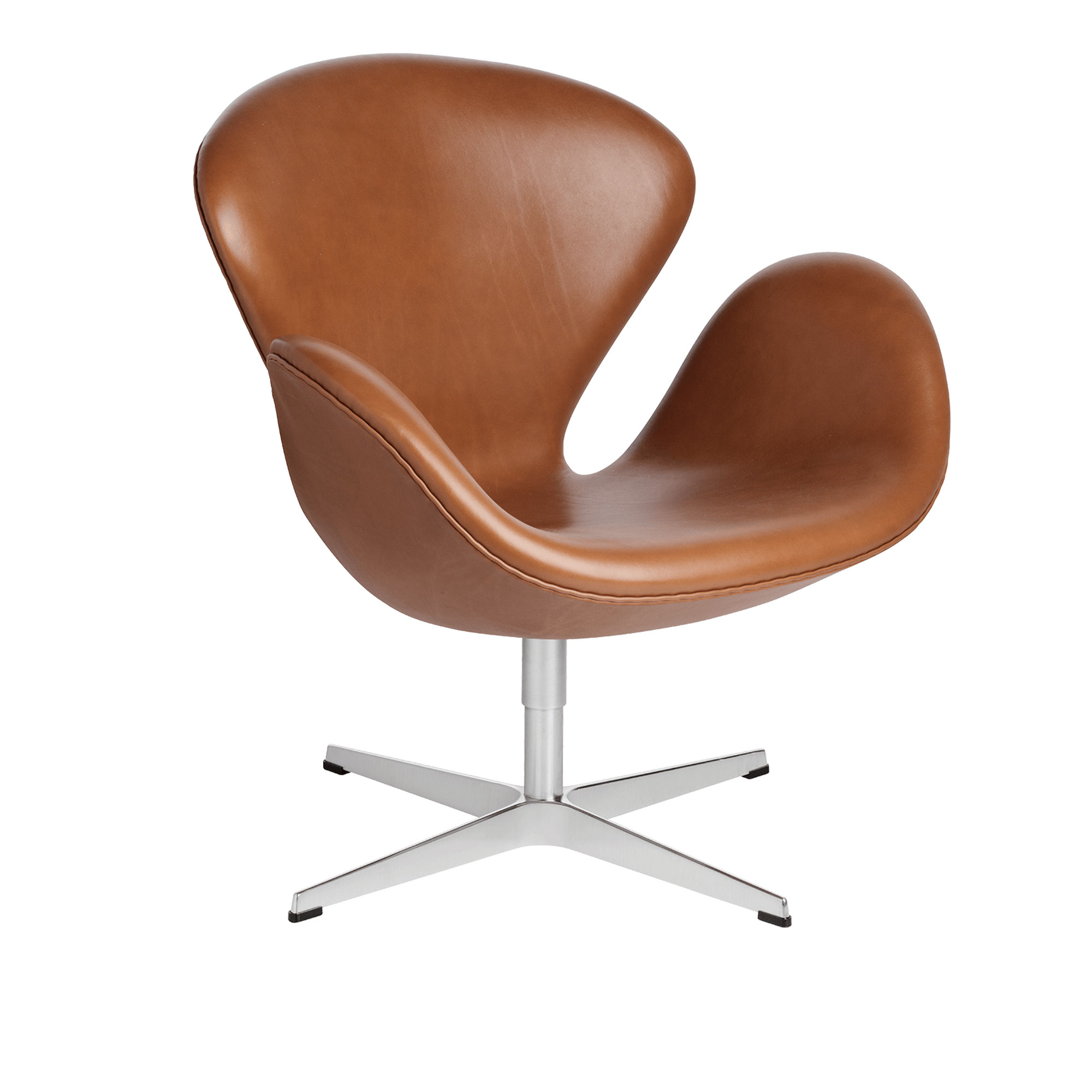 Fritz Hansen - 3320 Svanen, Tyg, Steelcut 180 - Snurrfåtöljer - designer_arne_jacobsen - Grön - Metall/Skum/Ull