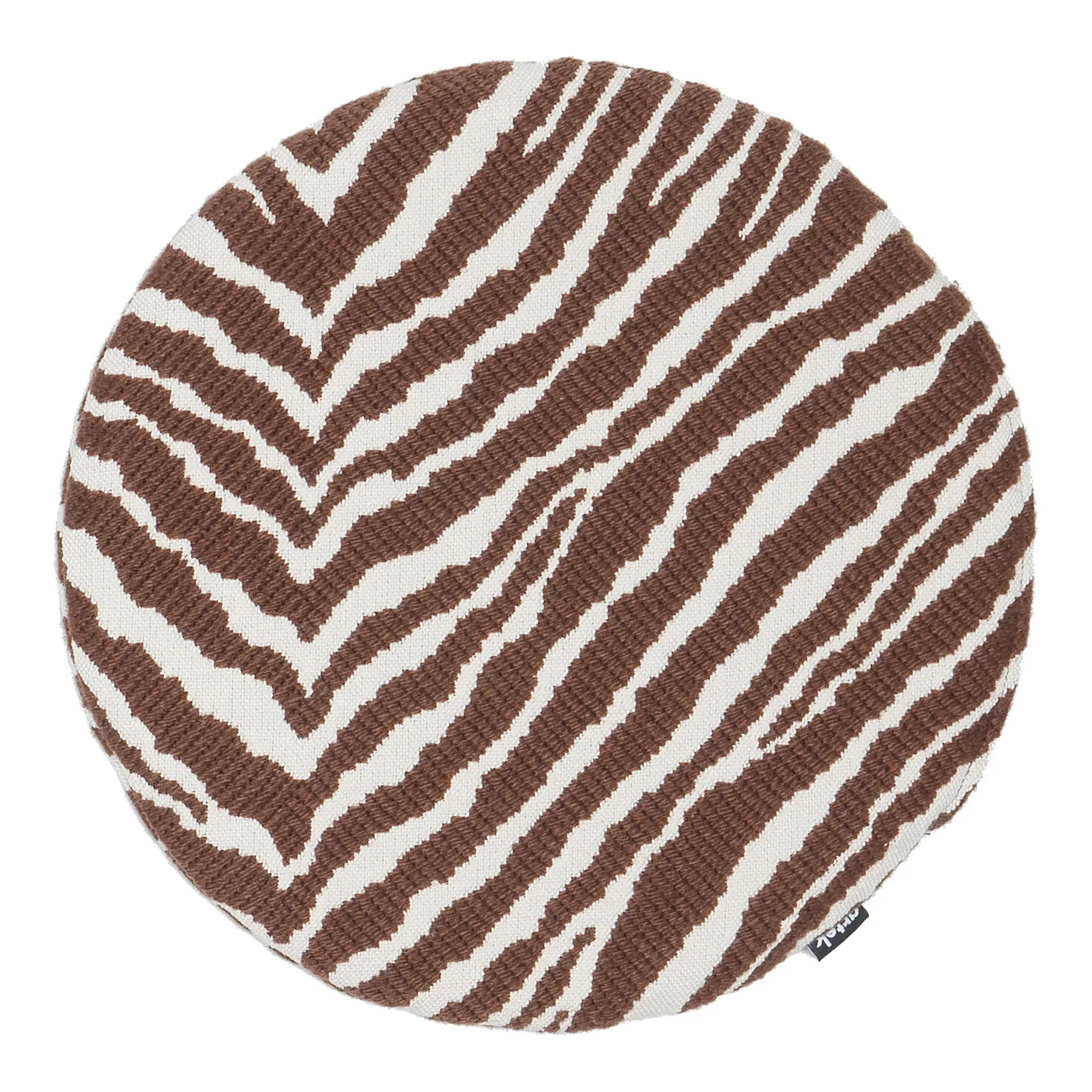 Zebra sittepute brun/hvit
