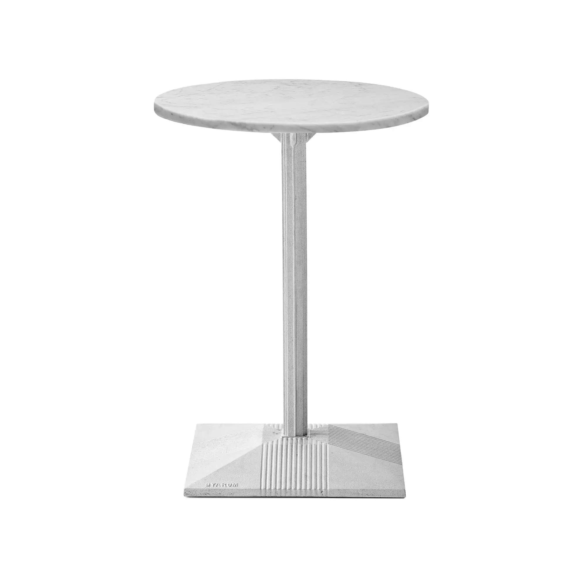 Lund Bord Stor Fot Vit Carrara Marmor