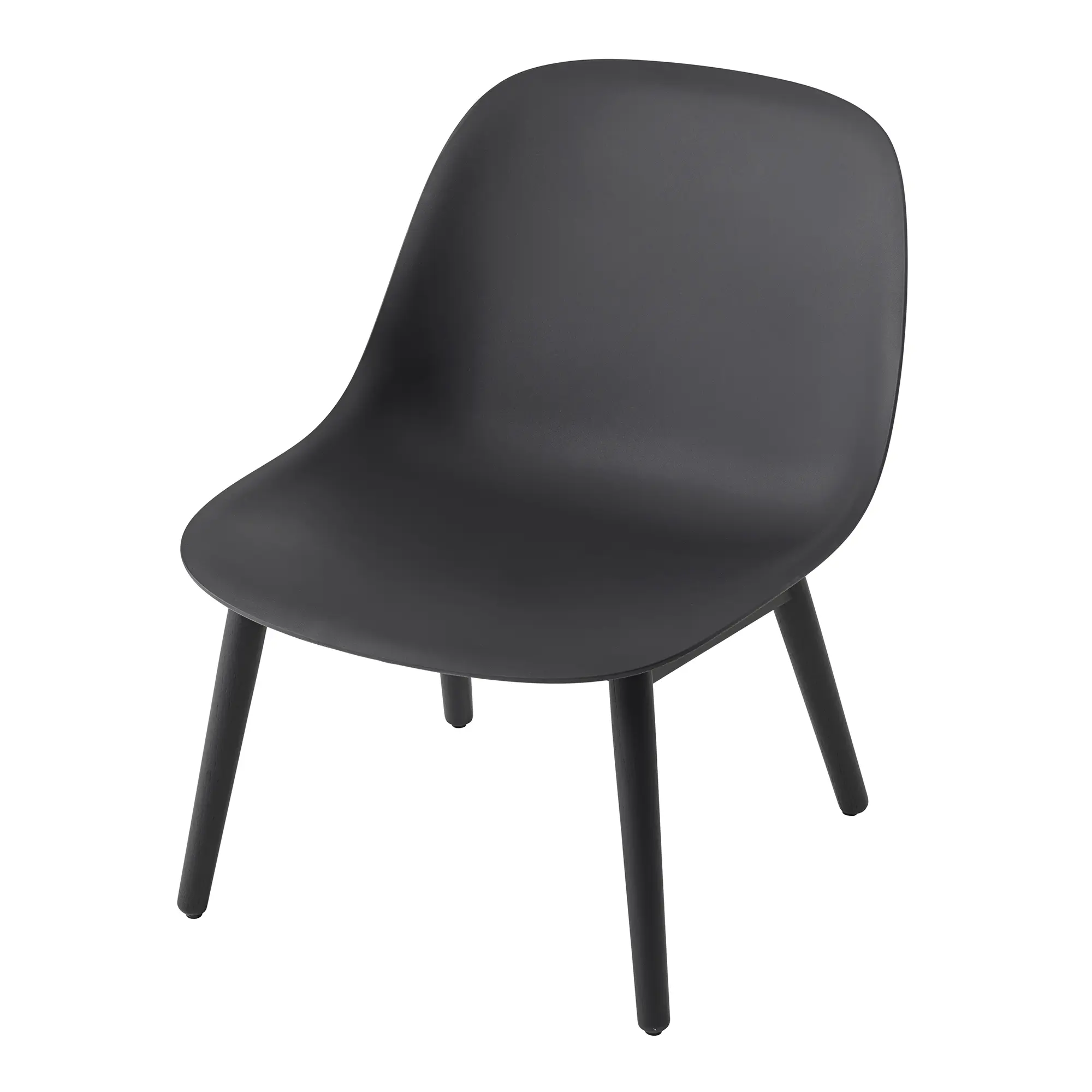 Fiber Lounge Chair Wood Base