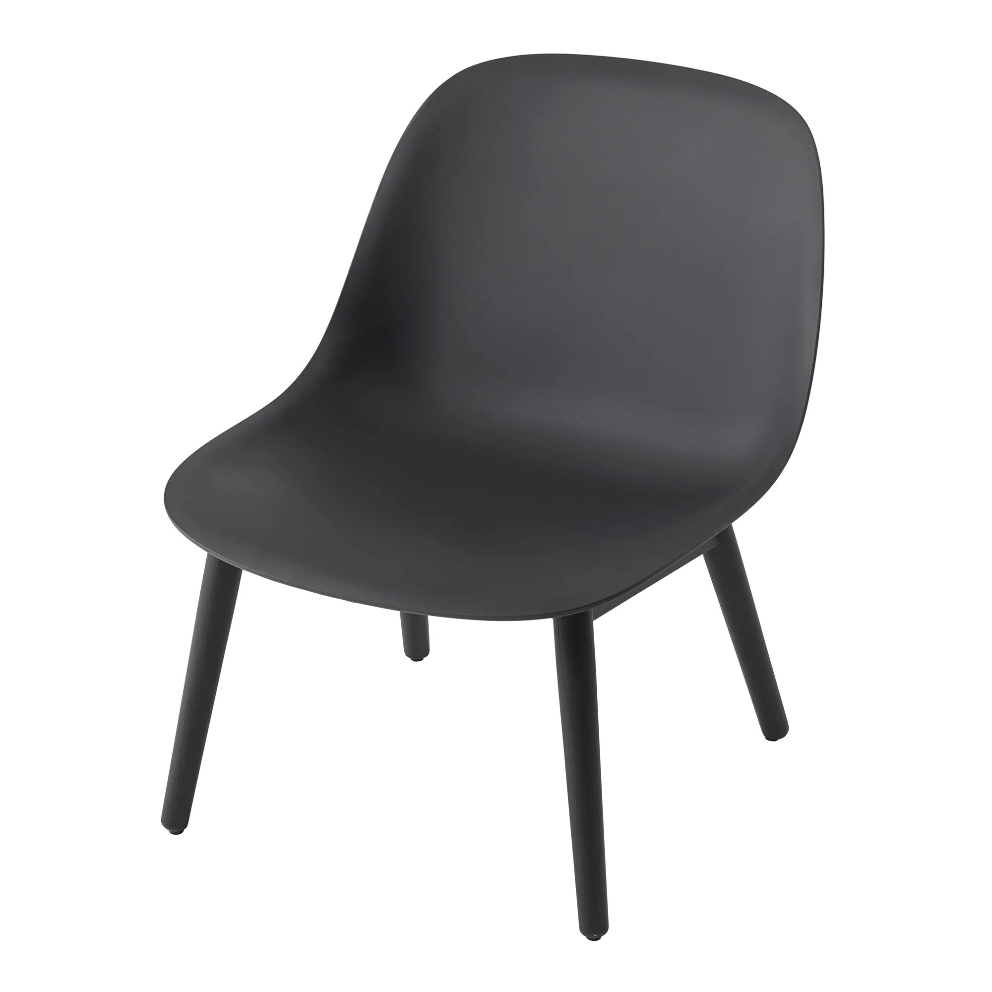 Fiber Lounge Chair Wood Base