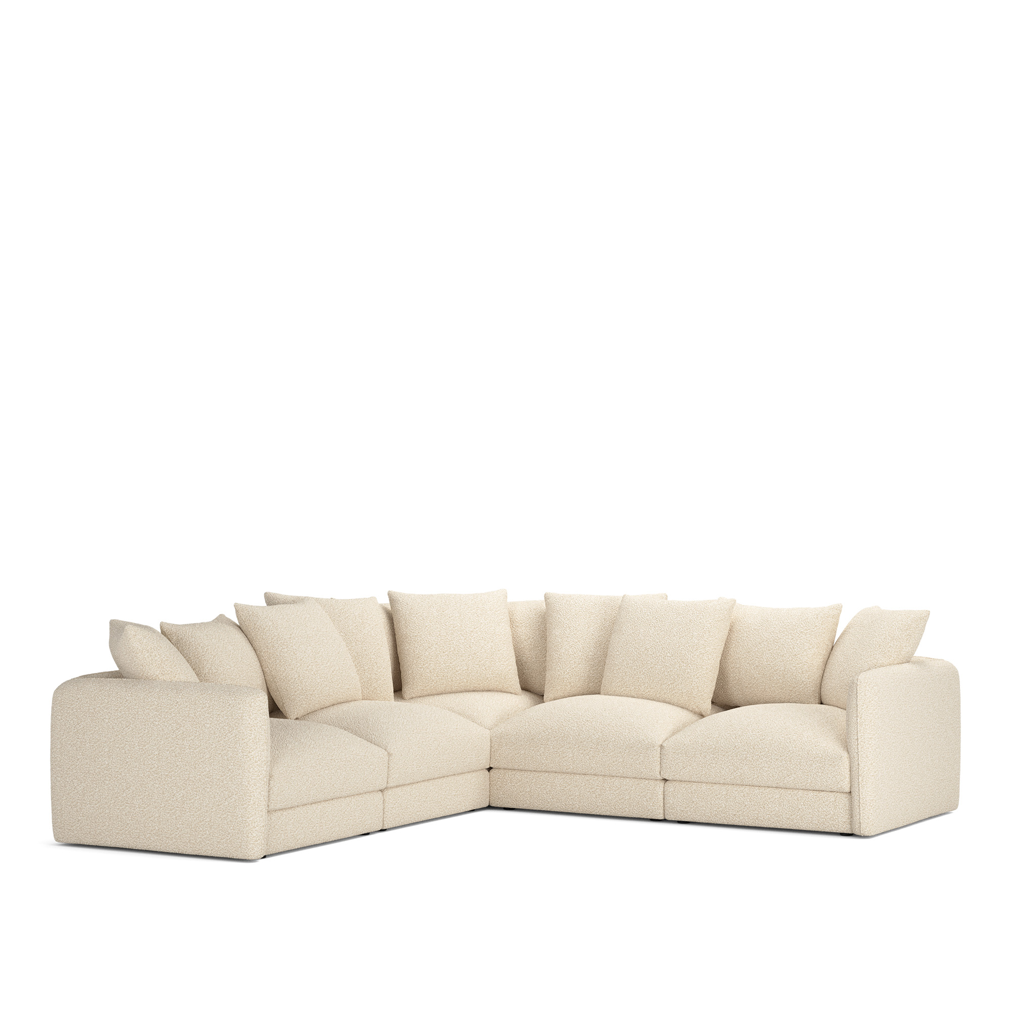 NOGA - Pavarotti 5-Seater Corner Vellus 04 Fixed Upholstery - Soffor