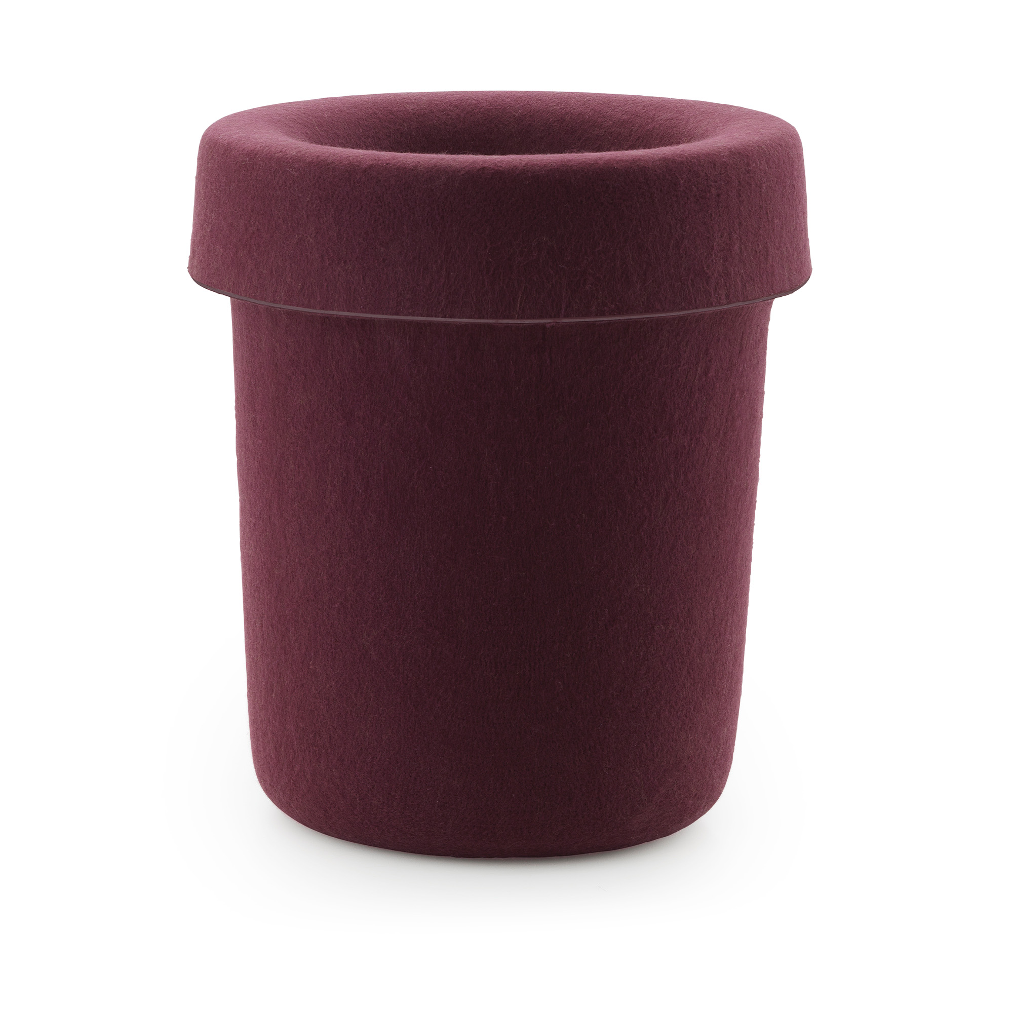 Normann Copenhagen - Hide Office Bin Burgundy - Kurver og bokser - Simon Legald - Rød