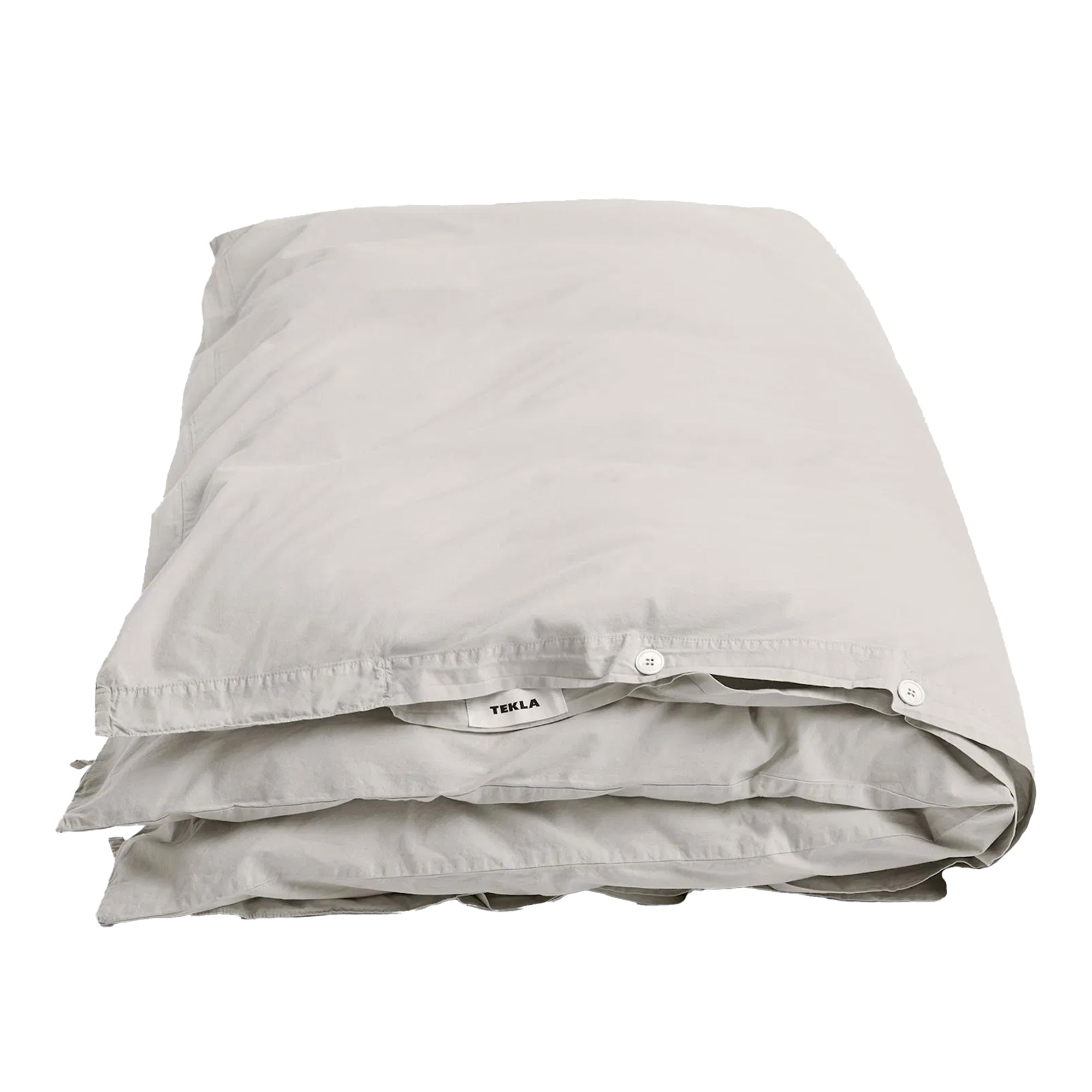 Tekla - Percale solid duvet cover 150x210cm soft grey - Påslakan | Textilier - Sovrumstextilier - Påslakan | Möbelexperten