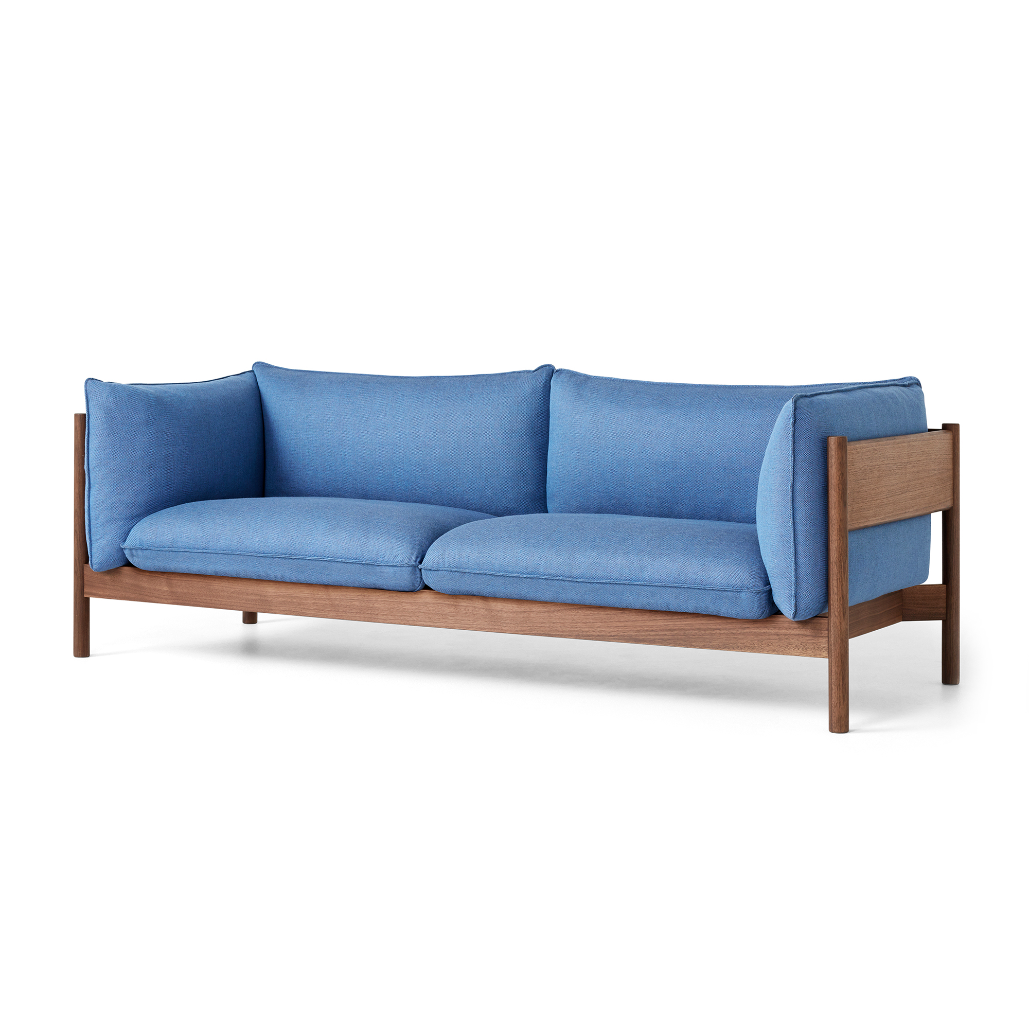 HAY - Arbour Eco 3 Seater Re-wool 758 / Oiled Waxed Walnut - Soffor - designer_andreas_engesvik,Daniel Rybakken