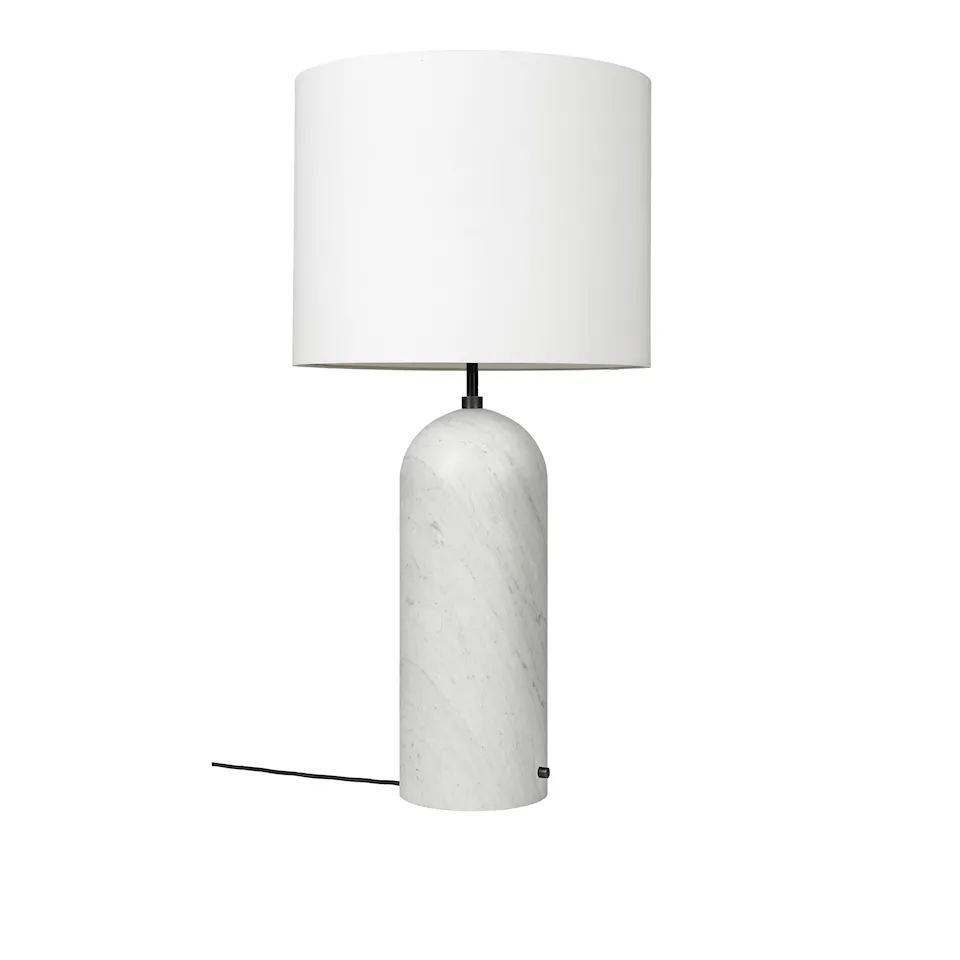 Gravity golvlampa XL Low vit marmor