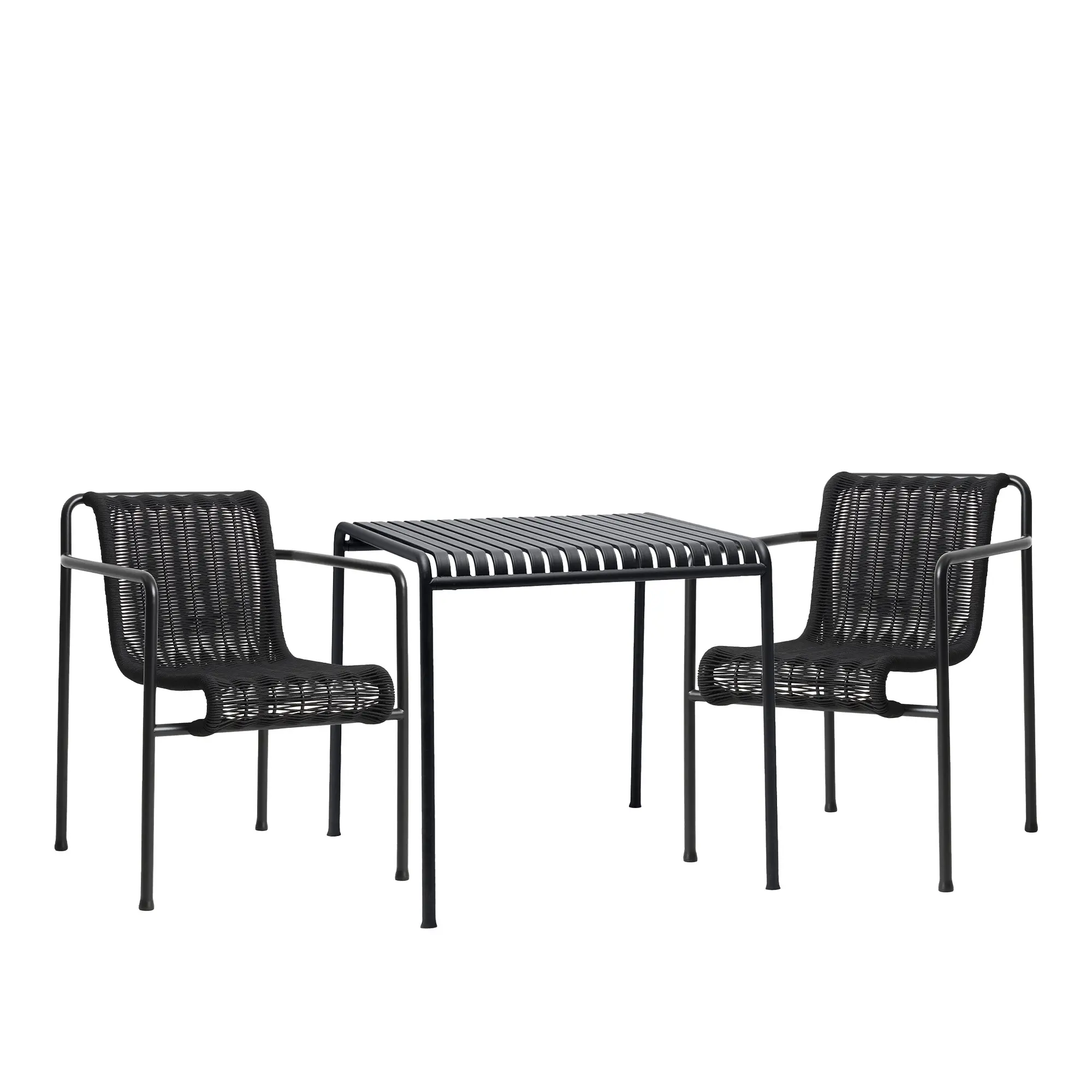 Palissade cord spisegruppe med bord & 2 karmstoler