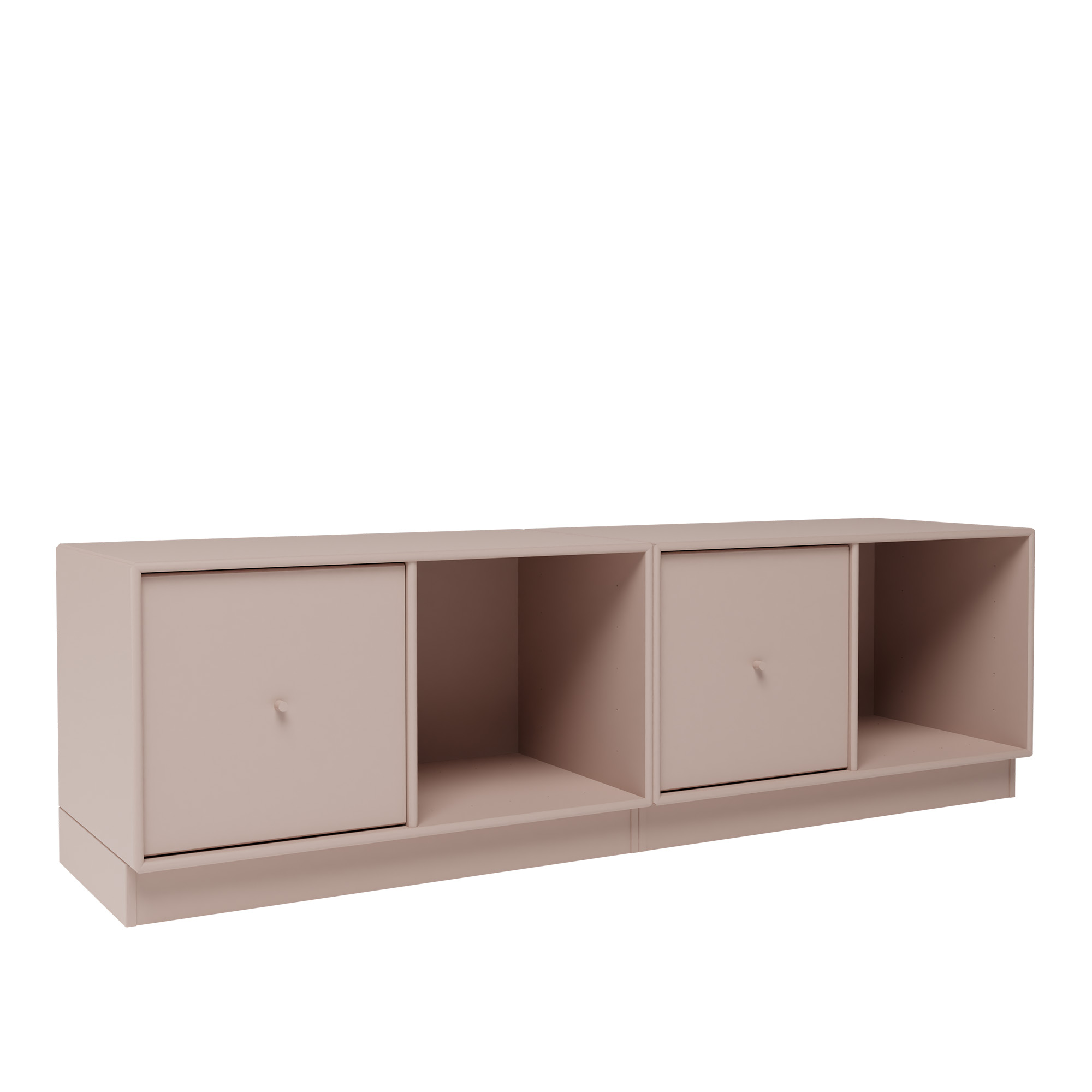 montana - rest ii bench 137-mushroom 07 plinth 7 cm - skåp och vitrinskåp - peter j. lassen - beige - trä