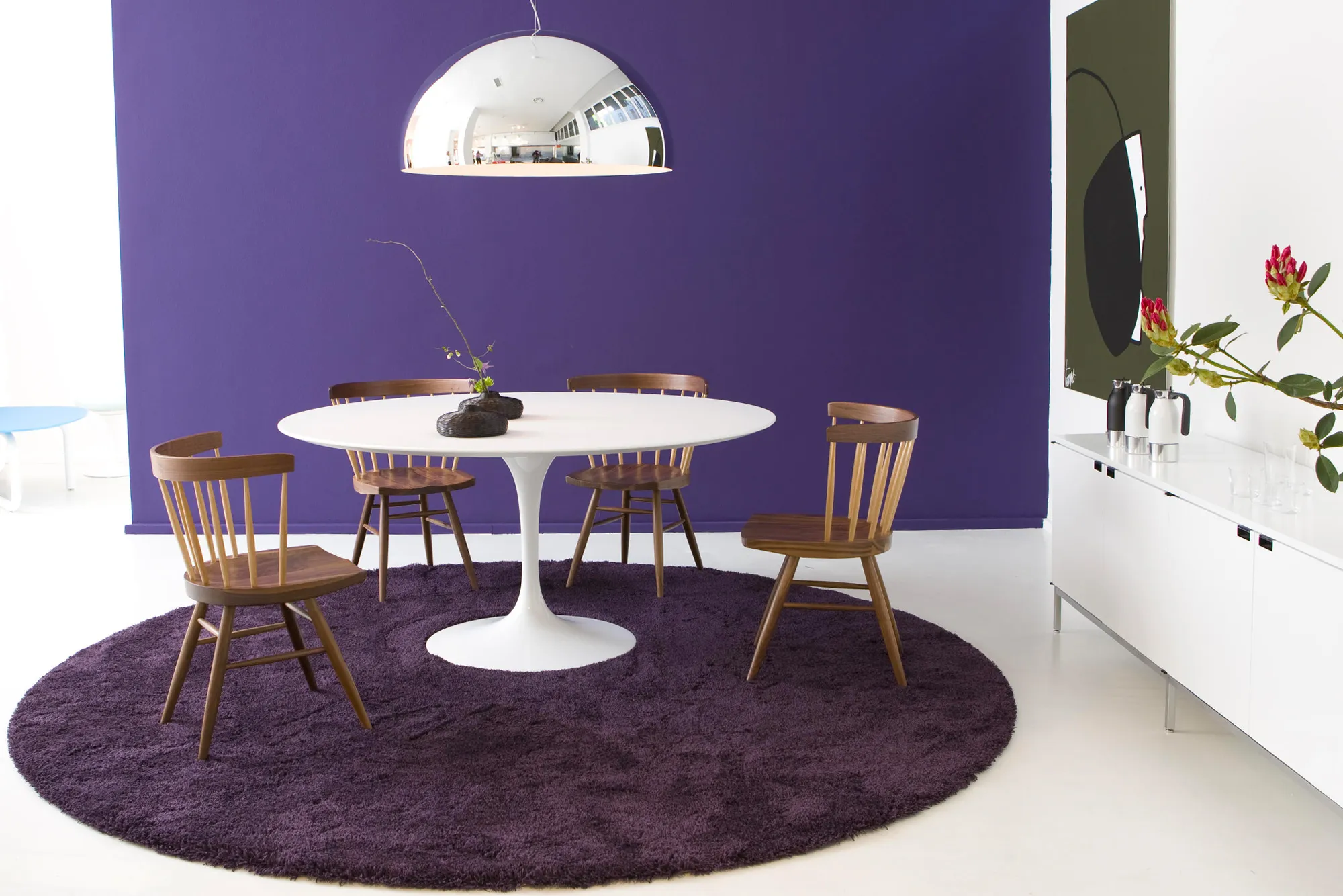 Saarinen Round matbord Ø 120 cm White