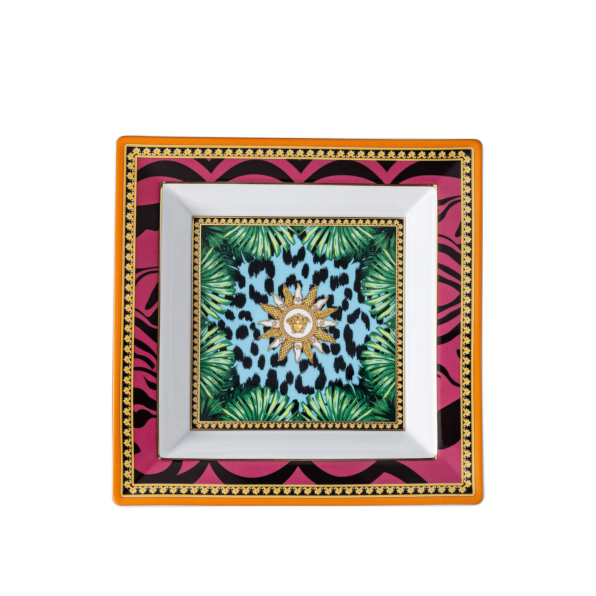 Versace - Jungle Animalier, Fat 22 cm - Uppläggningsfat - Flerfärgad