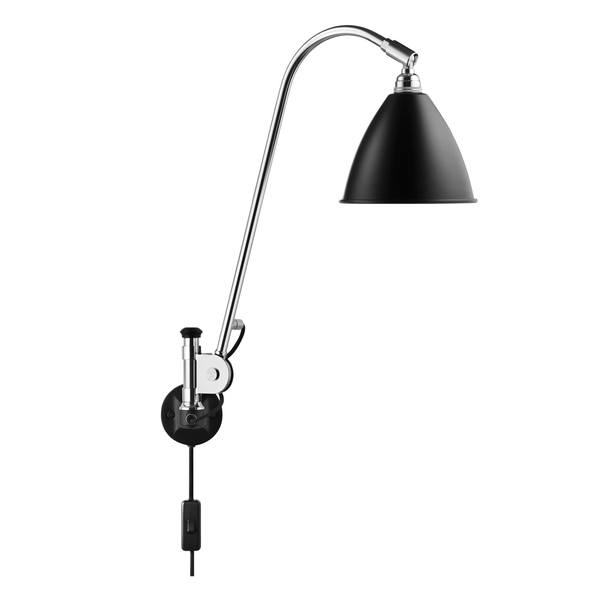 Gubi - Bestlite - BL6 Vägglampa, Krombas, Finish: - Black - Vägglampor - Robert Dudley Best - Svart