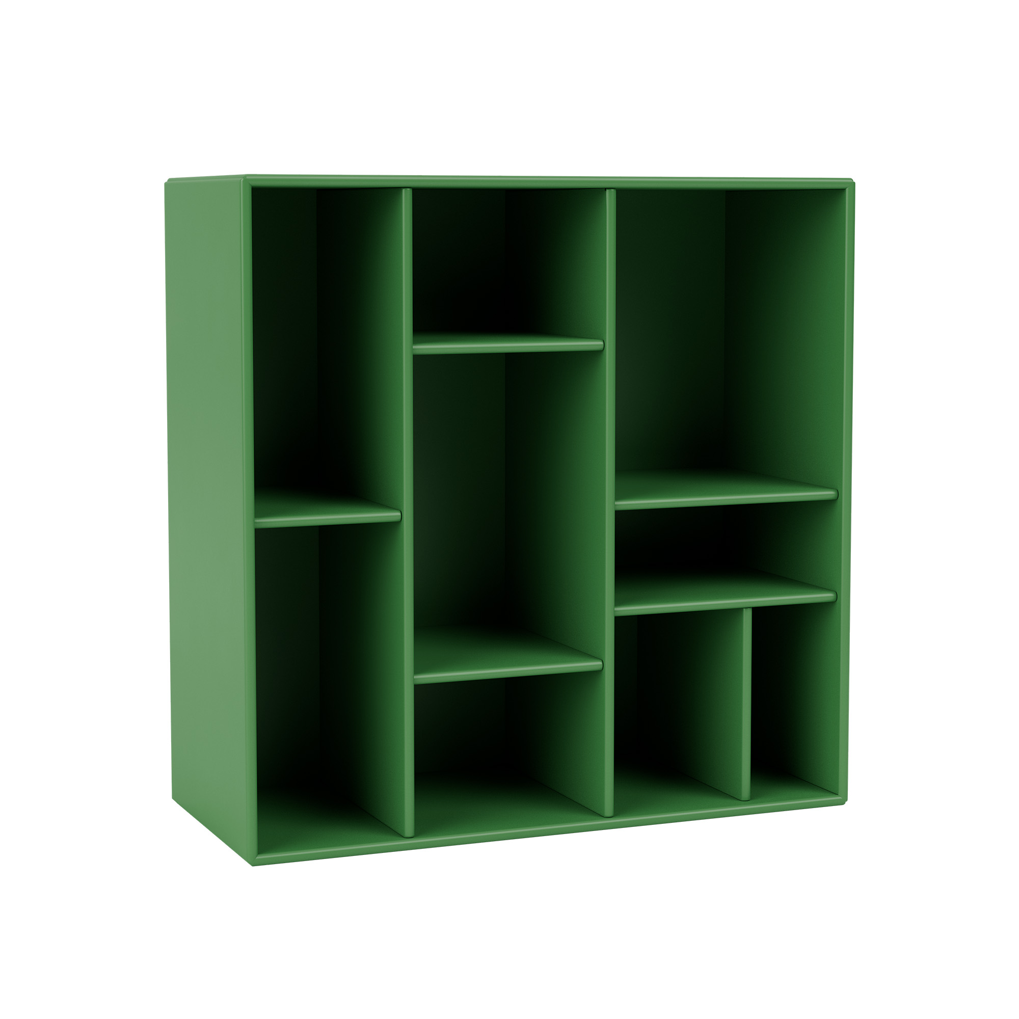 montana - compile decorative shelf 152-parsley 04 suspension rails - vägghyllor - peter j. lassen - grön - trä