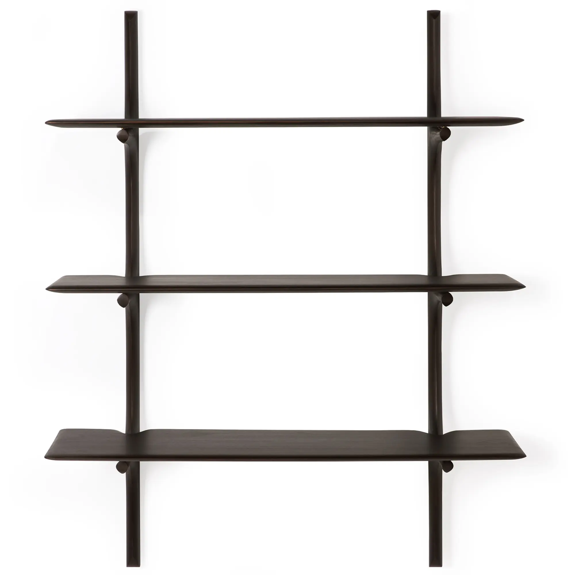 PI Wall Shelf Mahogany Dark Brown