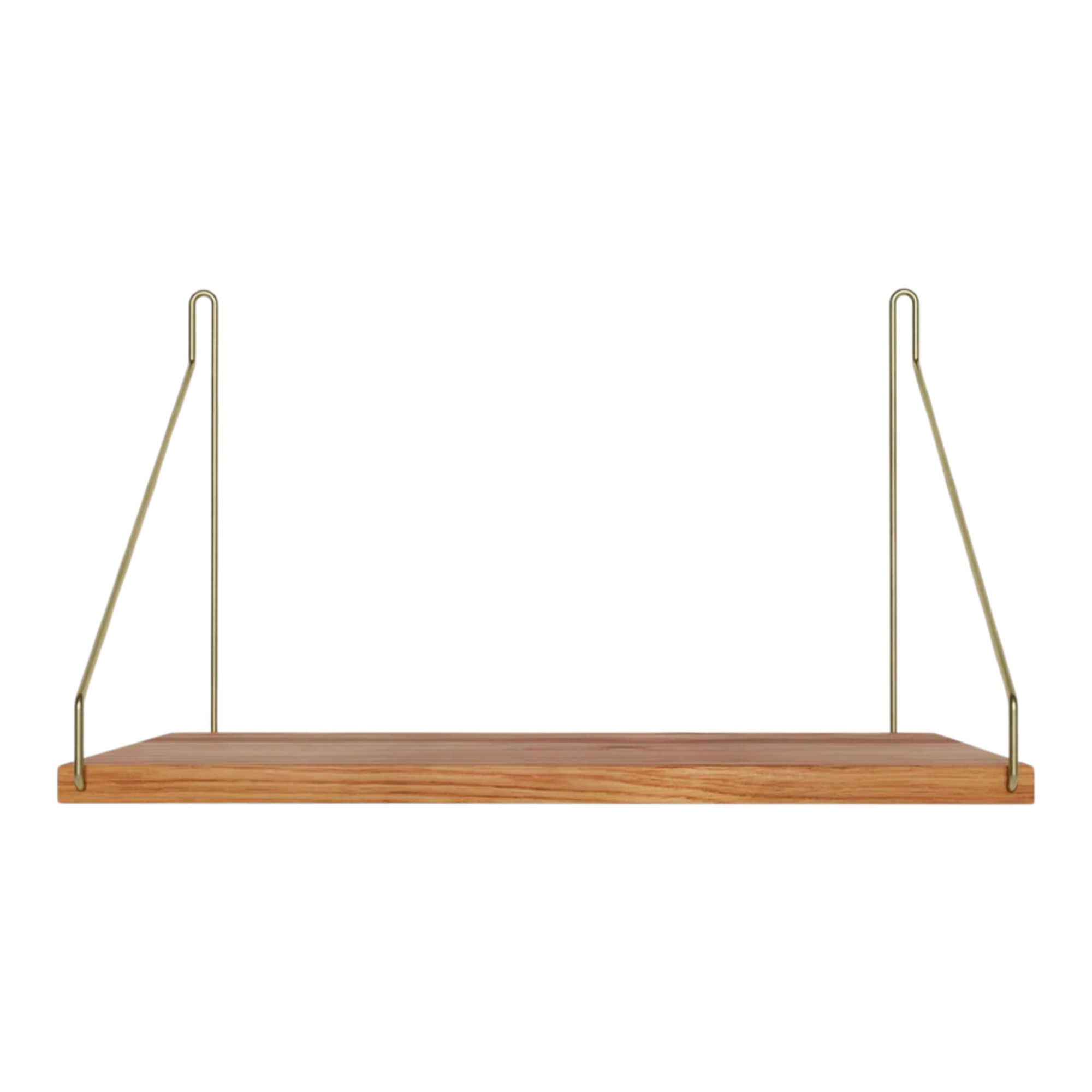 Frama - Single Shelf vägghylla Natural Oak / Brass D27 W40 - Kim Richardt - Beige - Trä |  | Möbelexperten