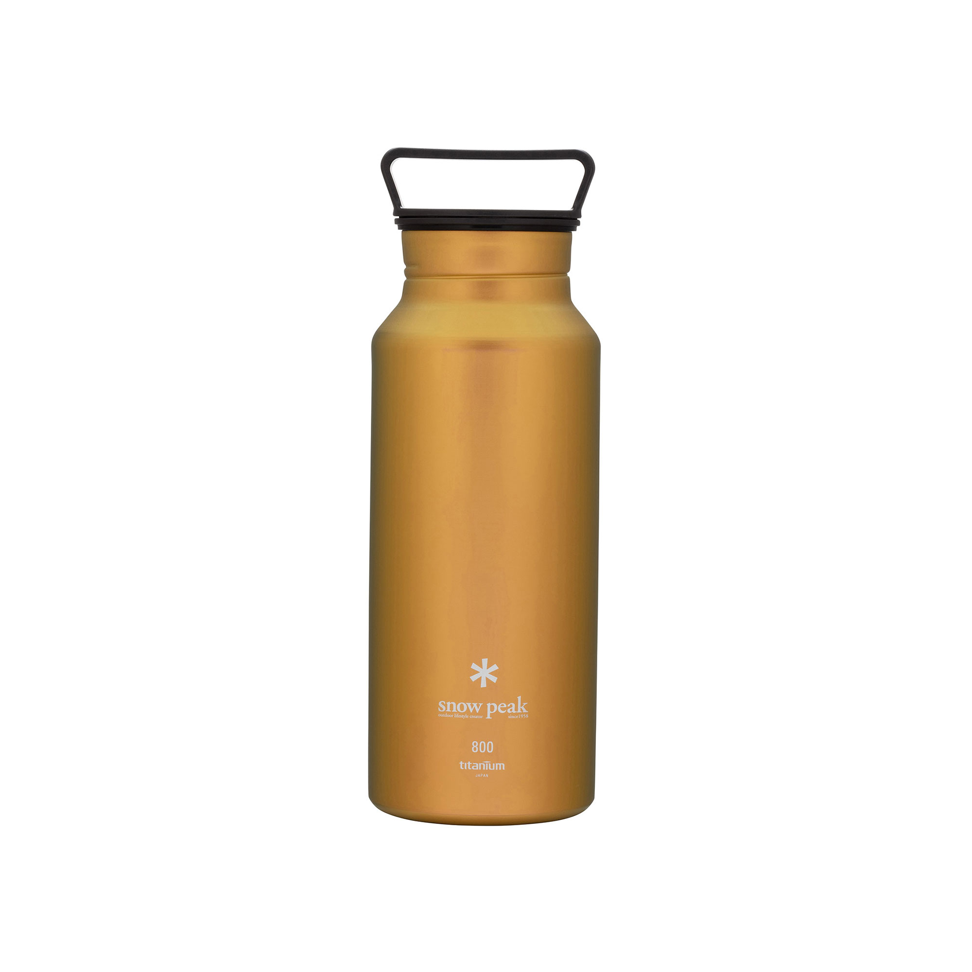 Snow Peak - Titanium Aurora Bottle 800 Yellow - Termosar - Metall/Syntetiskt/Plast