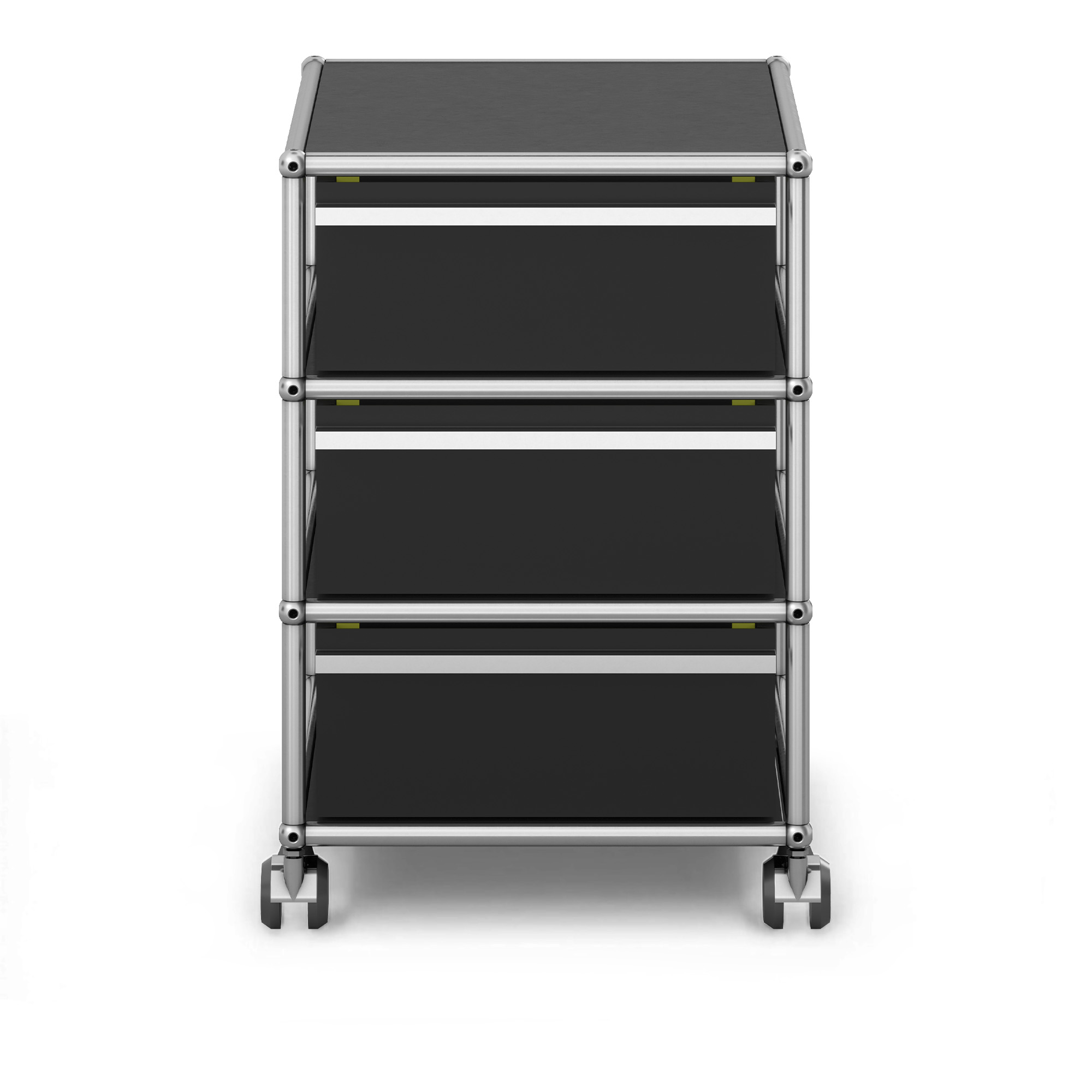 USM - USM Haller Mobile Pedestal M26 Graphite Black - Hurtsar - Fritz Haller & Paul Schärer - Svart - Metall | Möbler - Förvaring Och Hyllor - Hurtsar | Möbelexperten