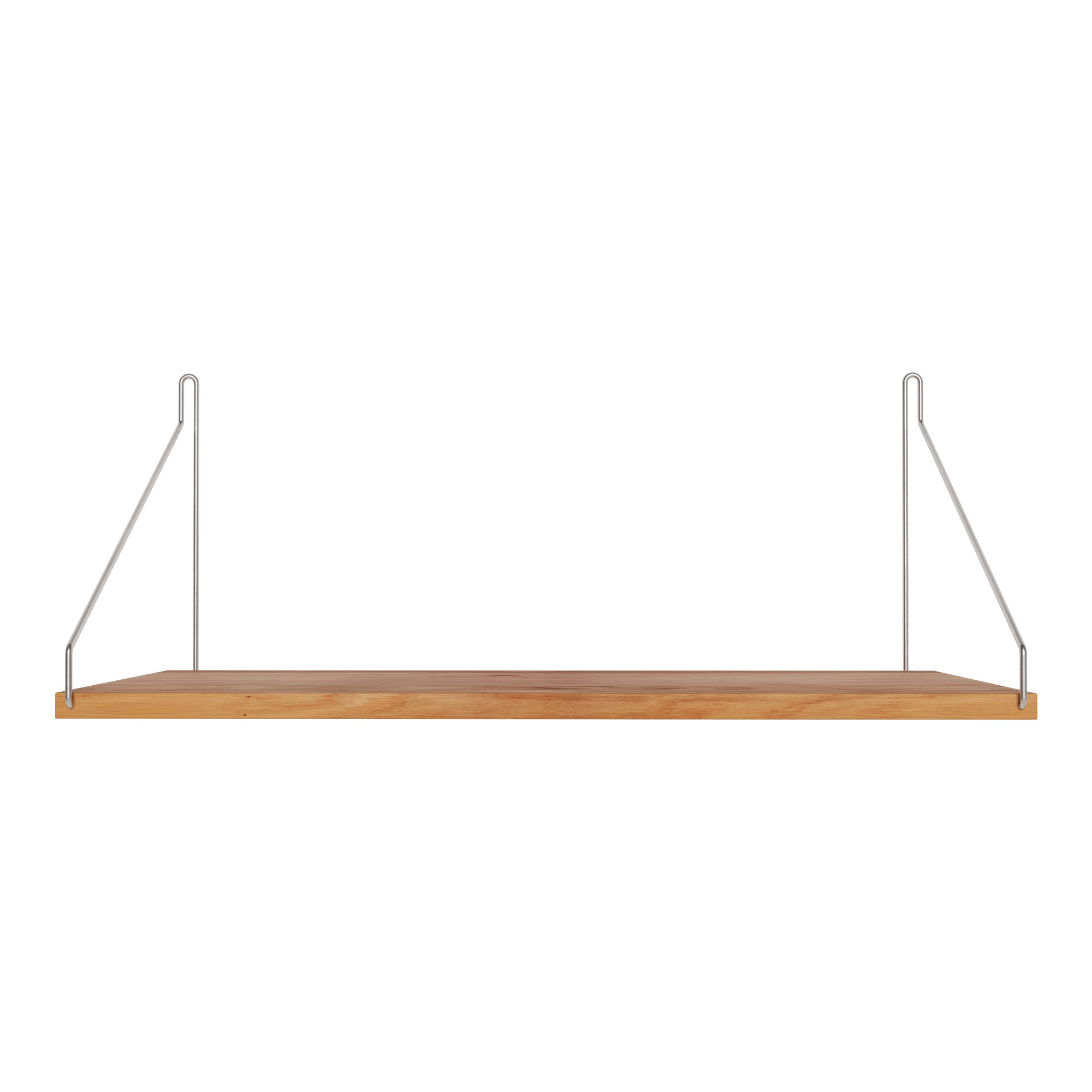 Frama - Single Shelf vägghylla Natural Oak / Stainless Steel D27 W60 - Kim Richardt - Beige - Trä |  | Möbelexperten