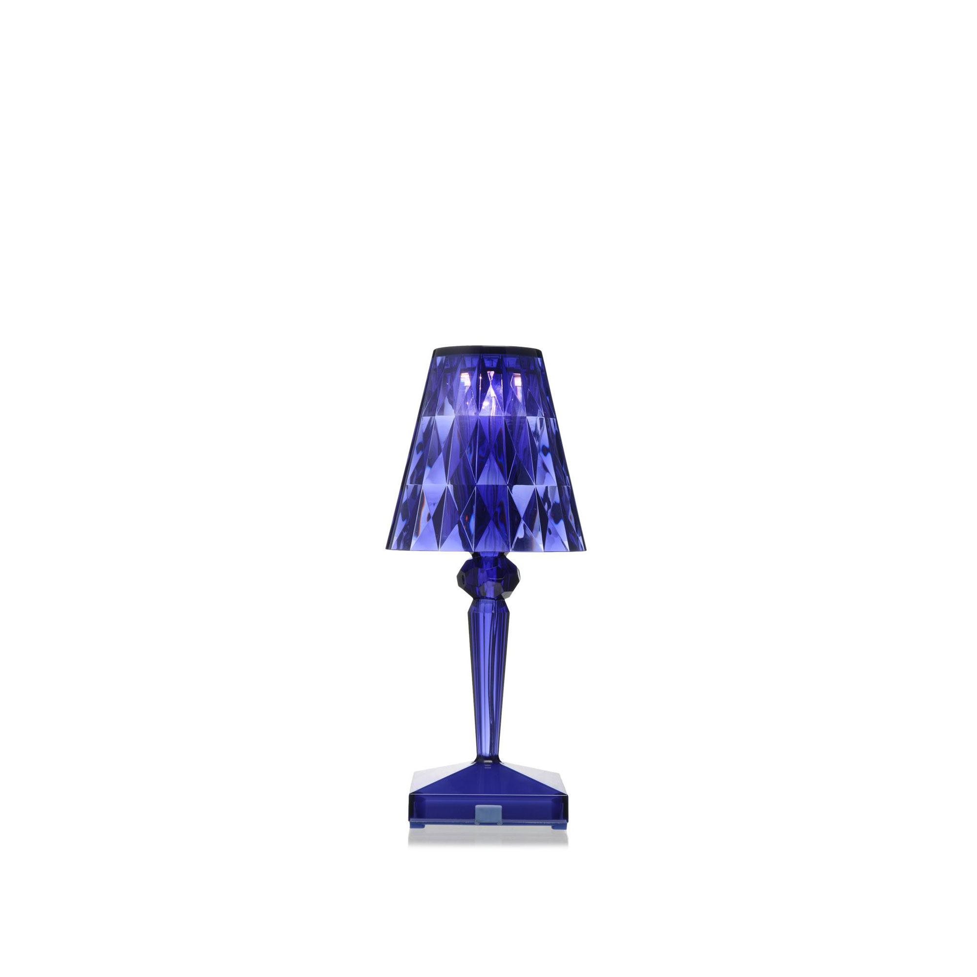 Kartell - Battery Table Lamp 9140, Transparent Blue, Incl. LED 1,2W 130lm 2700K - Bordslampor utomhus - Ferruccio Laviani - Blå