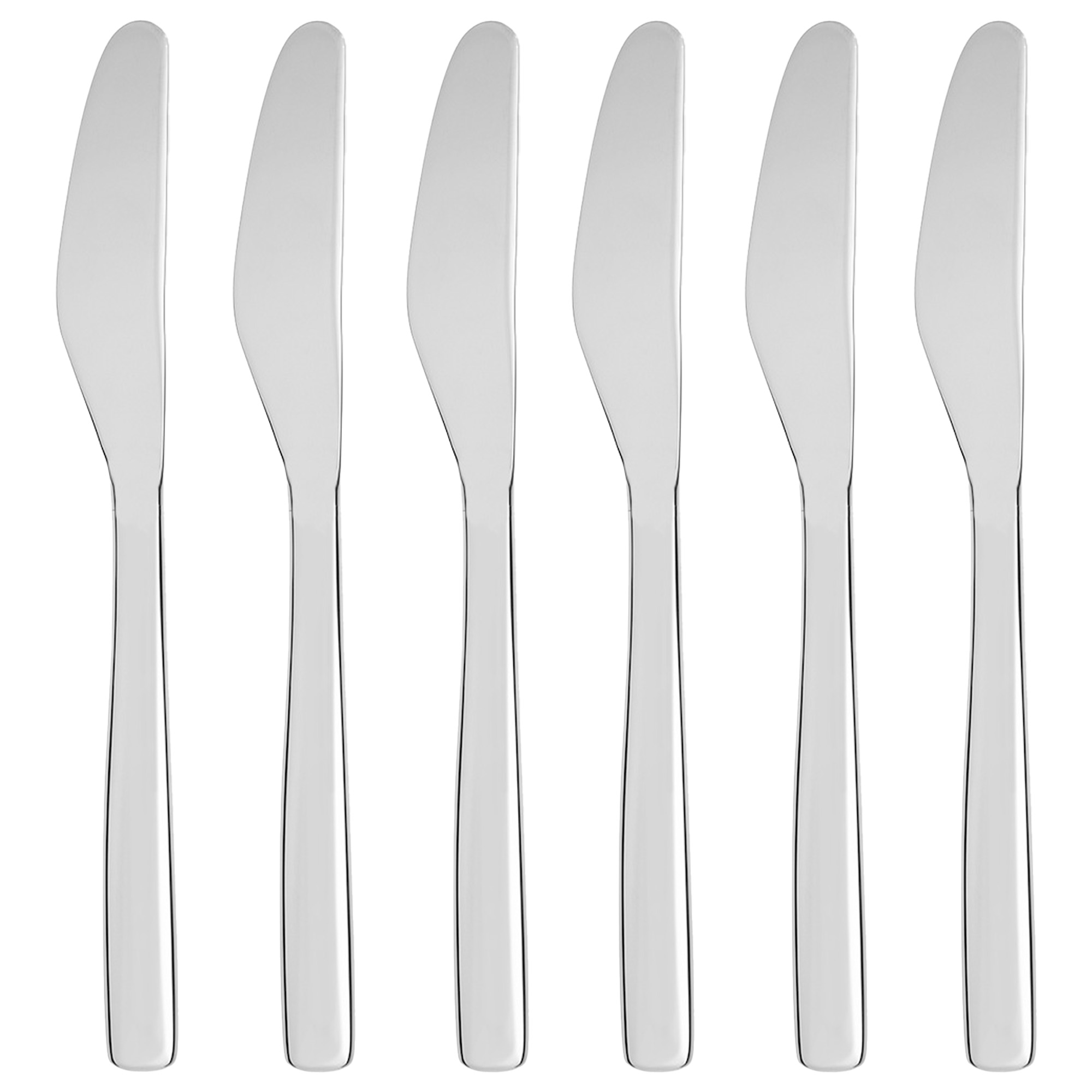 Alessi - KNIFEFORKSPOON MONOBL.KNIFE Set of 6 - Kniver