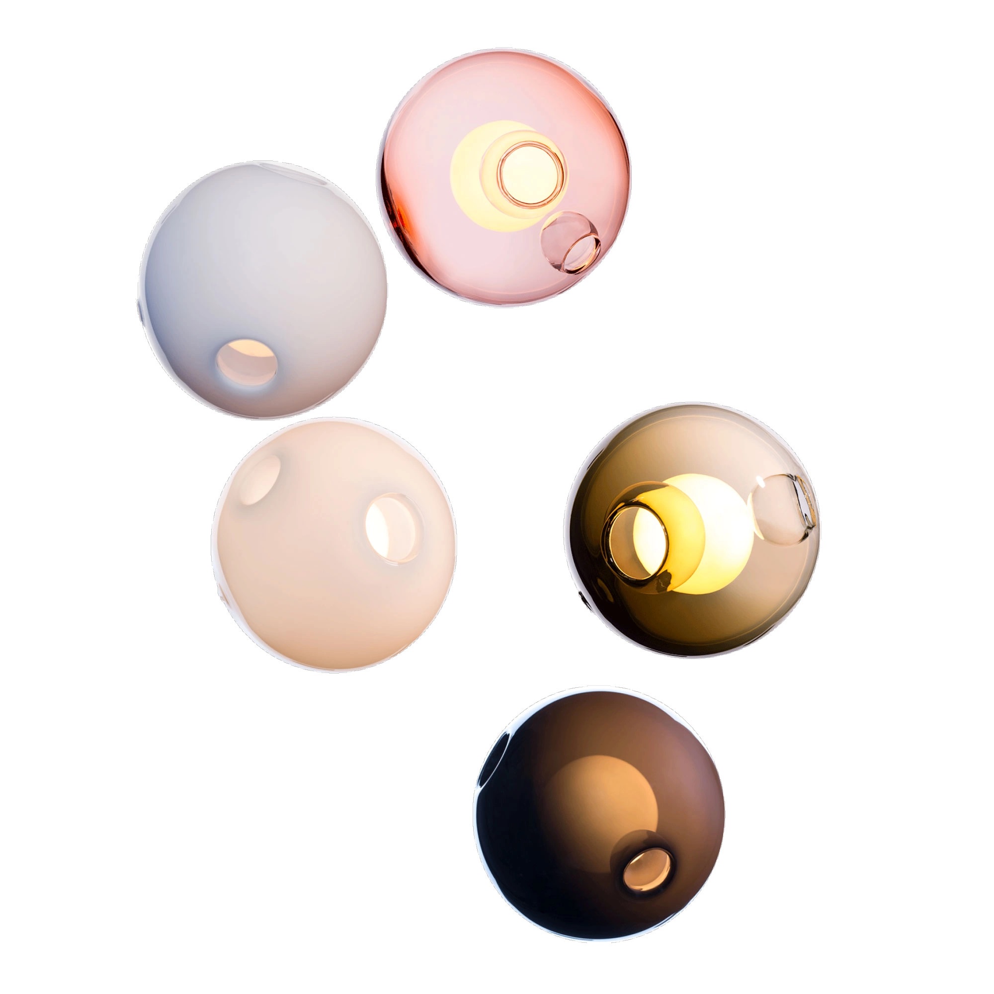 Bocci - 28.5 Random, Multi - 14 Xenon - Pendellampor - Omer Arbel - Flerfärgad