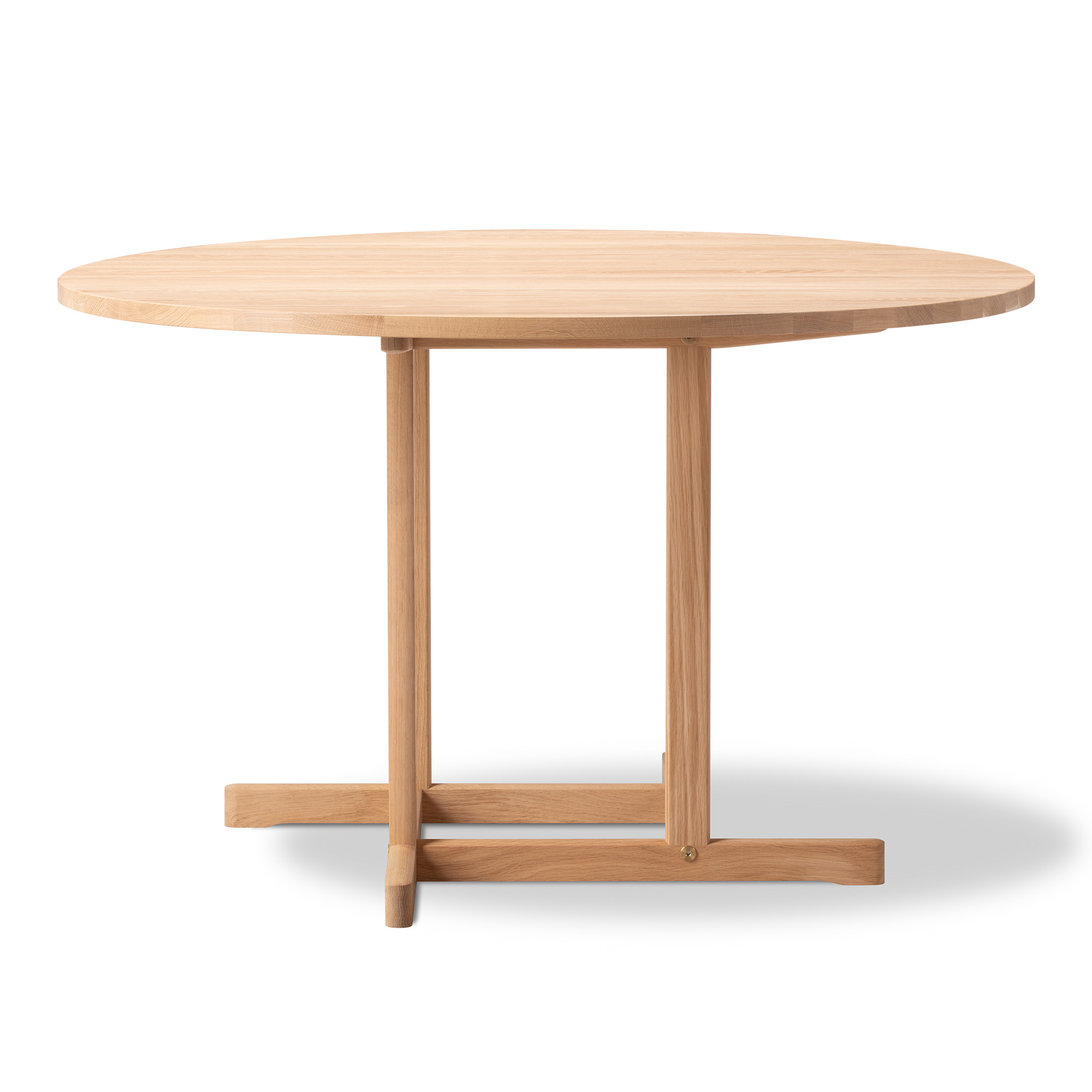 Fredericia Furniture - BM80 Mogensen Shaker Table Ø120 cm - height 73 cm - Oak light oil - Matbord - Børge Mogensen - Träfärgad - Trä