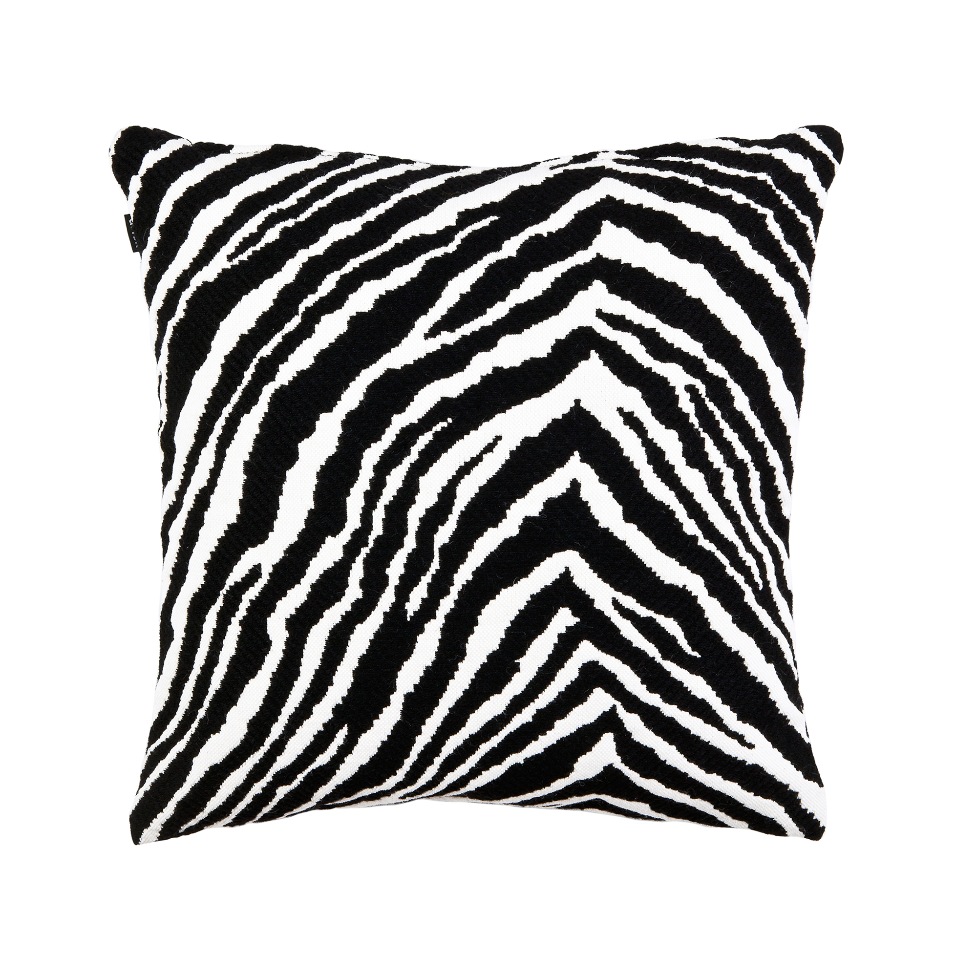 Artek - Zebra kuddfodral 40x40 cm - Prydnadskuddar och kuddfodral - Aino Aalto - Svart,Vit | Textilier - Plädar Och Prydnadskuddar - Prydnadskuddar Och Kuddfodral | Möbelexperten