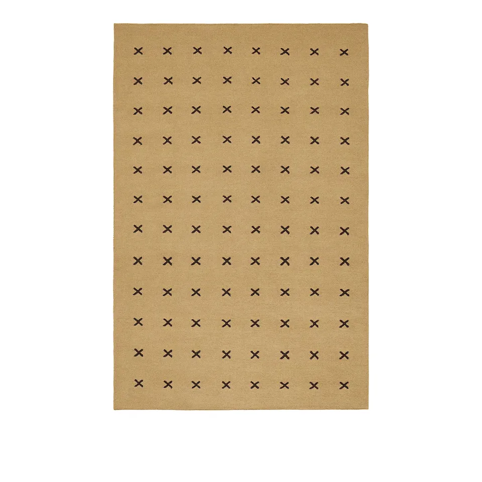 Cross Mustard/Dark Brown ullmatta
