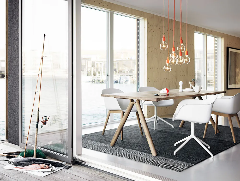 Fiber Armchair - Wood Base