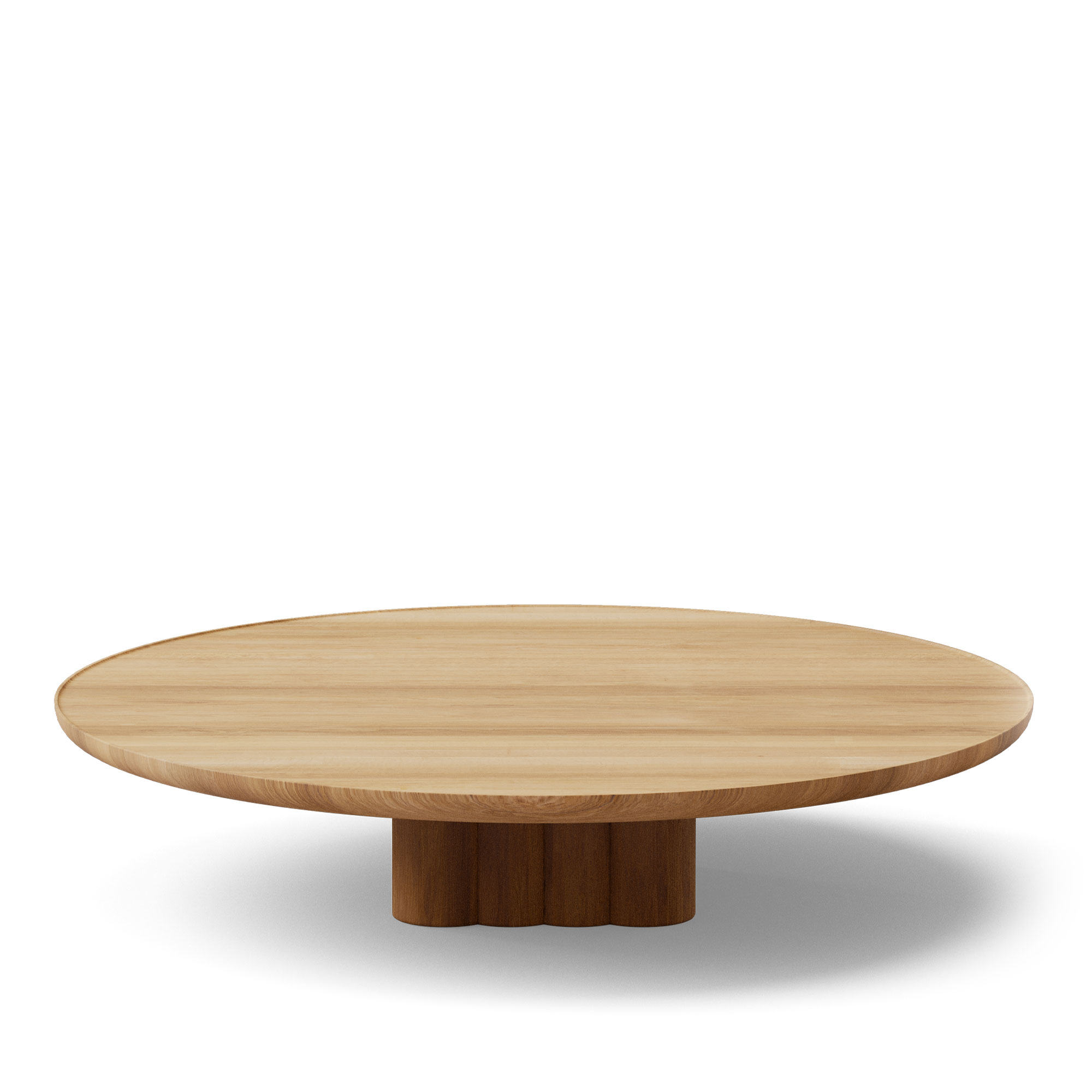 Dk3 - Plush Coffee Table Round Ø120 x H29 cm Oak - oil - Soffbord - Jacob Plejdrup - Beige | Möbler - Bord - Soffbord | Möbelexperten