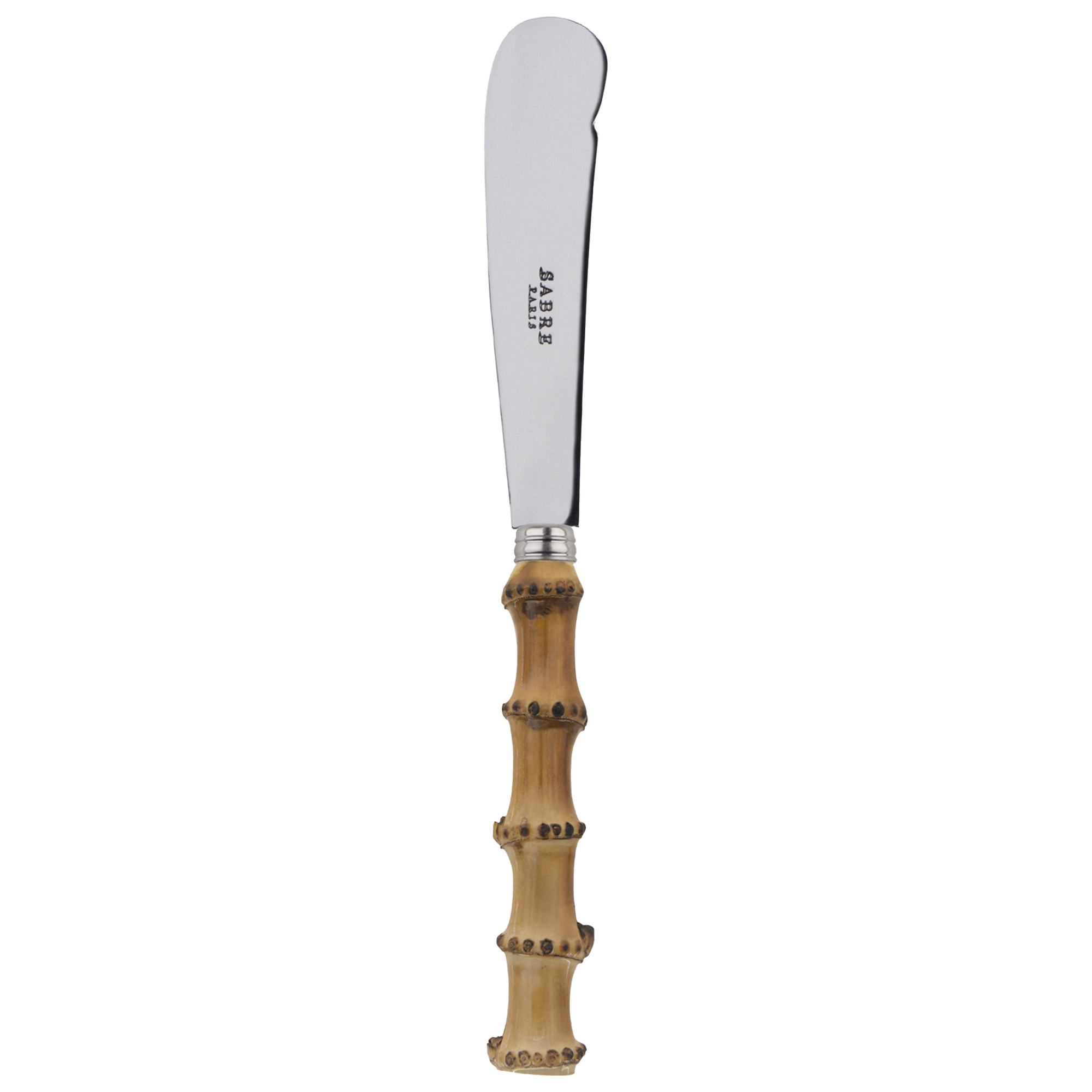 Sabre Paris - Panda Butter Knife Bamboo - Smörknivar - Pascale Gelb - Silver | Servering - Bestick - Smörknivar | Möbelexperten