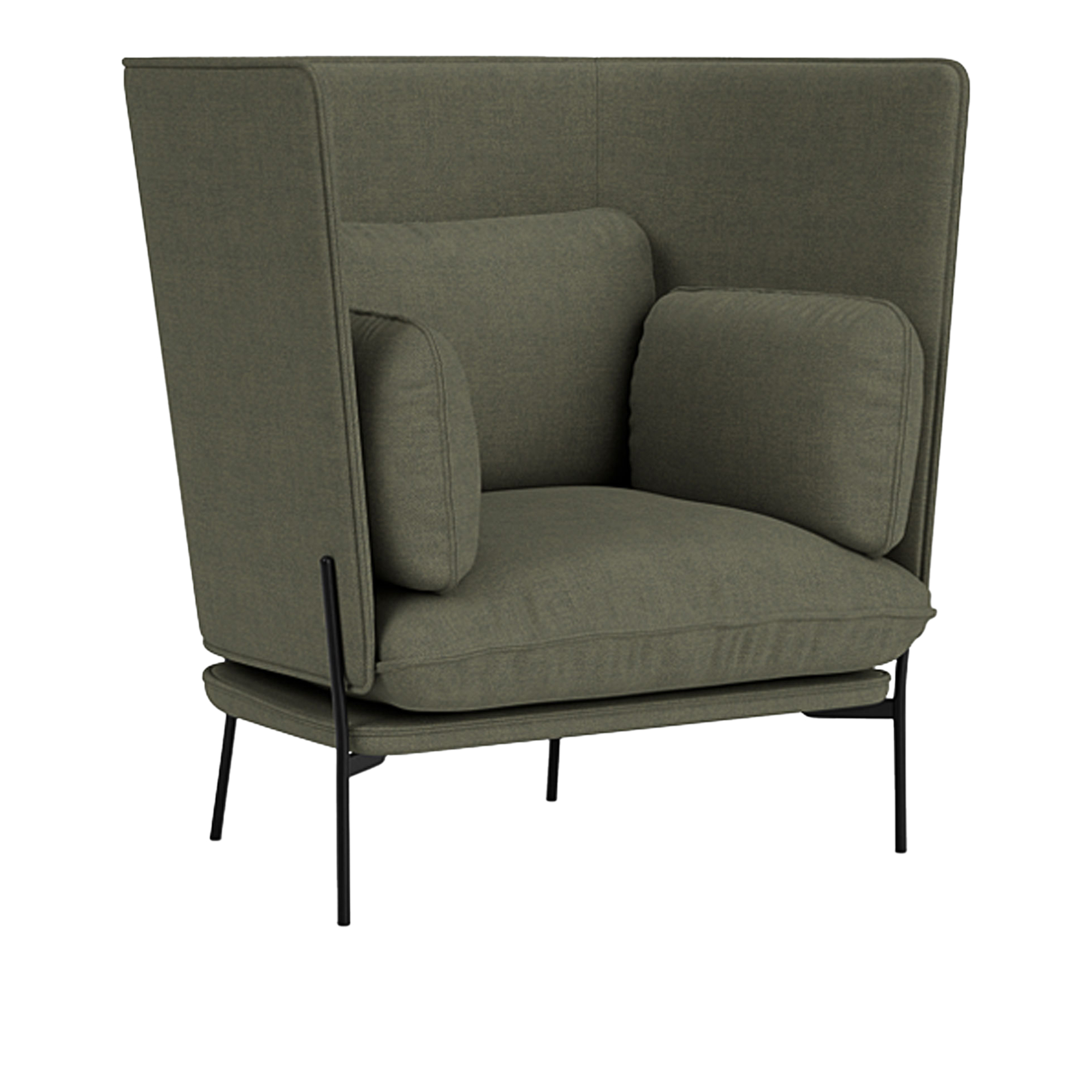 &Tradition - Cloud LN5 - Warm Black - Fabric cat.2 - Fiord 961 - Fåtöljer - Luca Nichetto - MDF/Metall