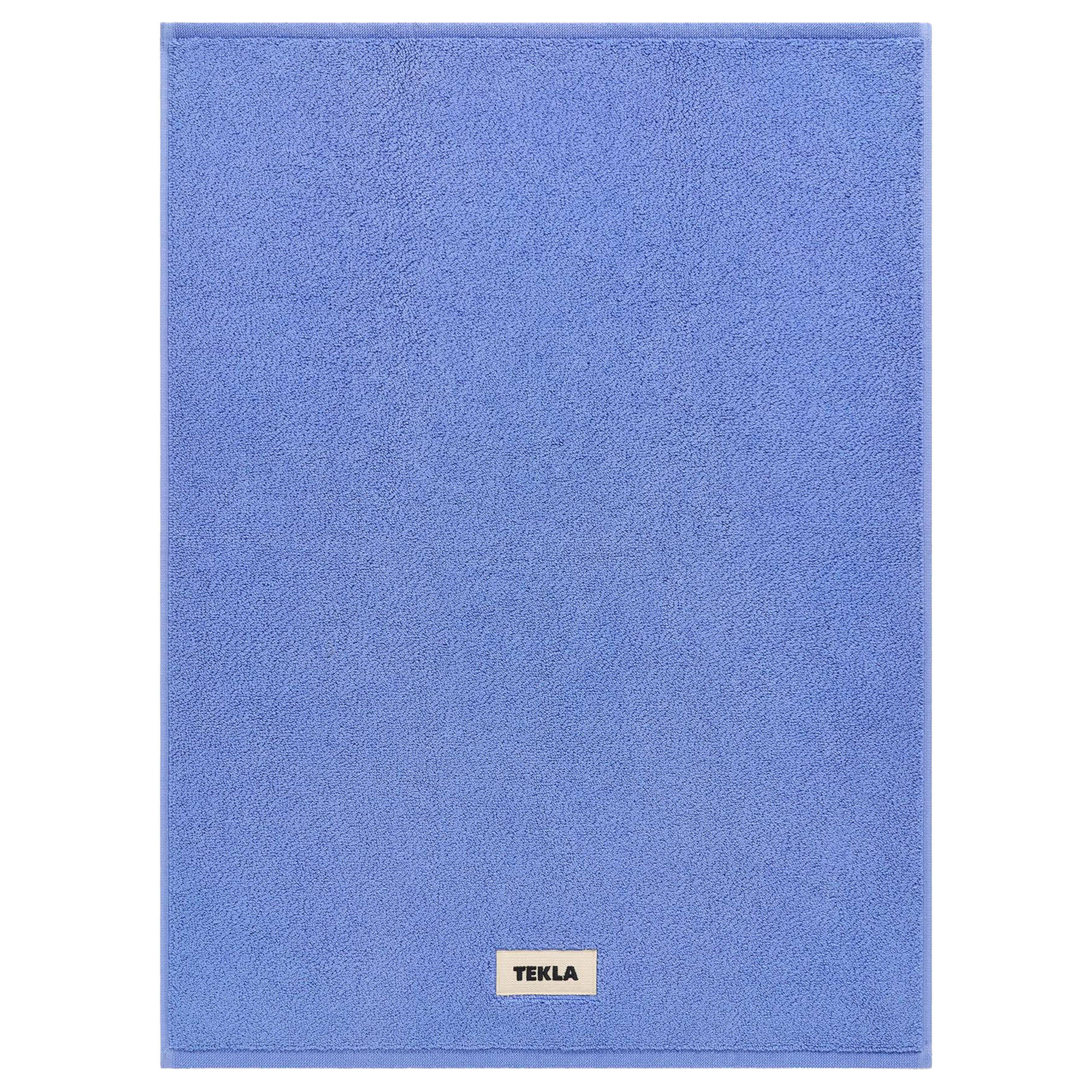Tekla - Terry Solid Clear Blue badrumsmatta 50 x 70 cm - Bomullsmattor