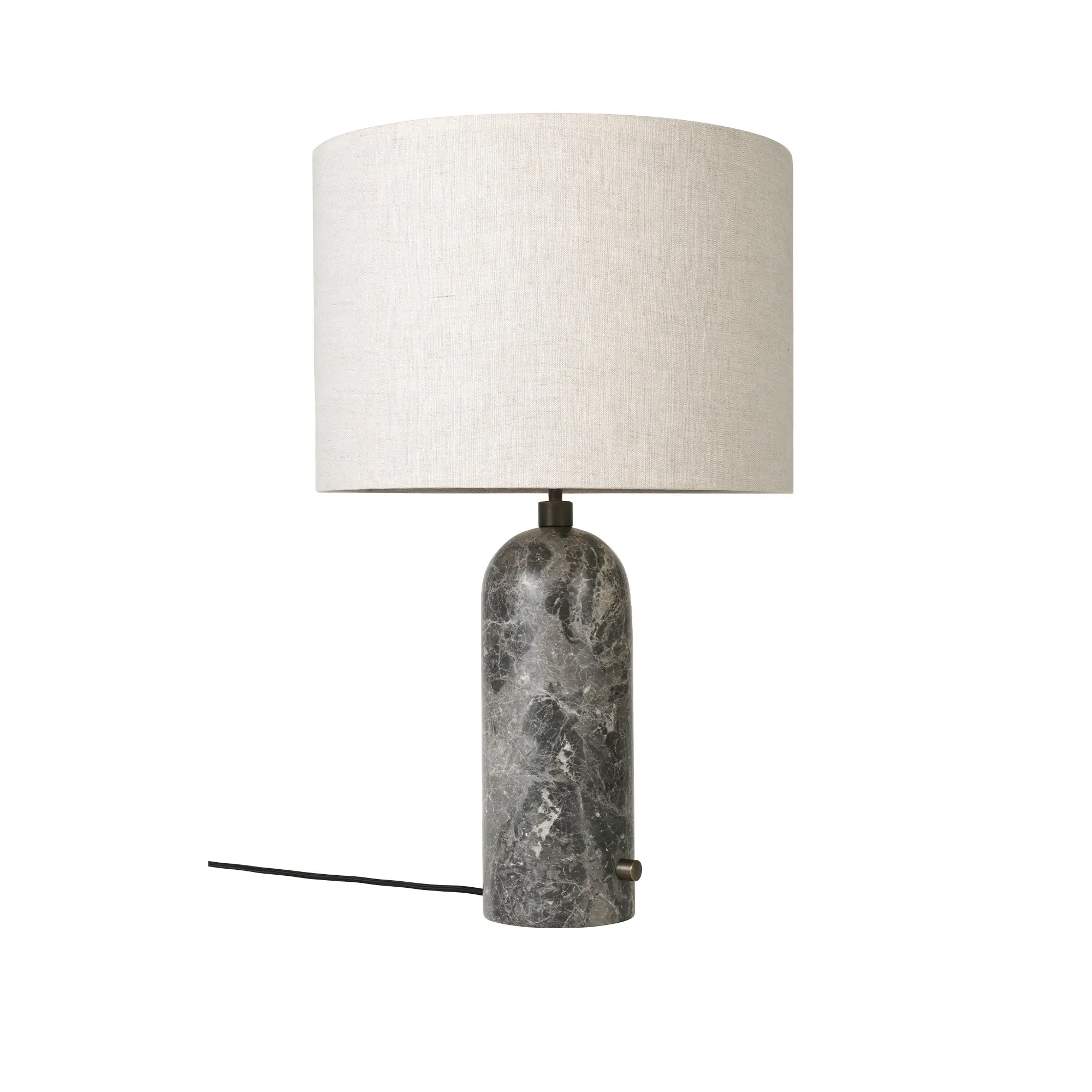Gravity bordlampe stor grå marmor