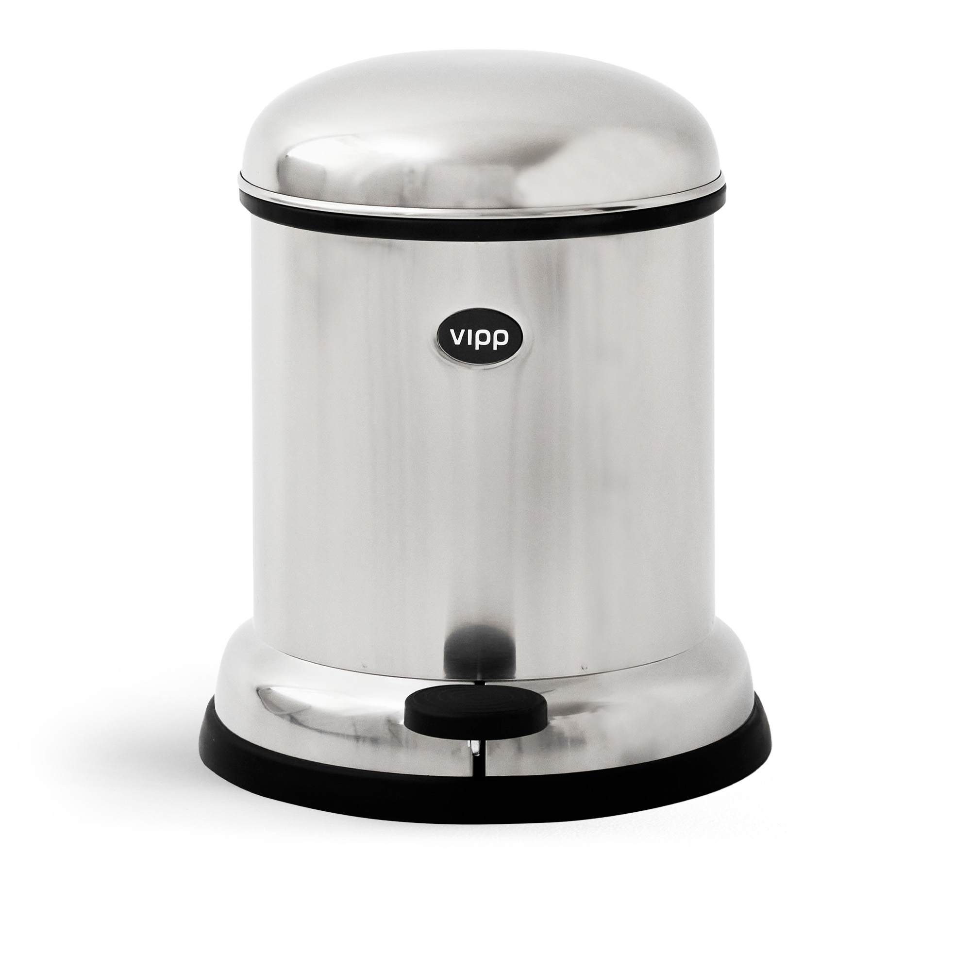 Vipp - Vipp13 soptunna med pedal 4L rostfritt stål - Pedalhinkar - Silver | Inredning - Badrumsinredning - Pedalhinkar | Möbelexperten
