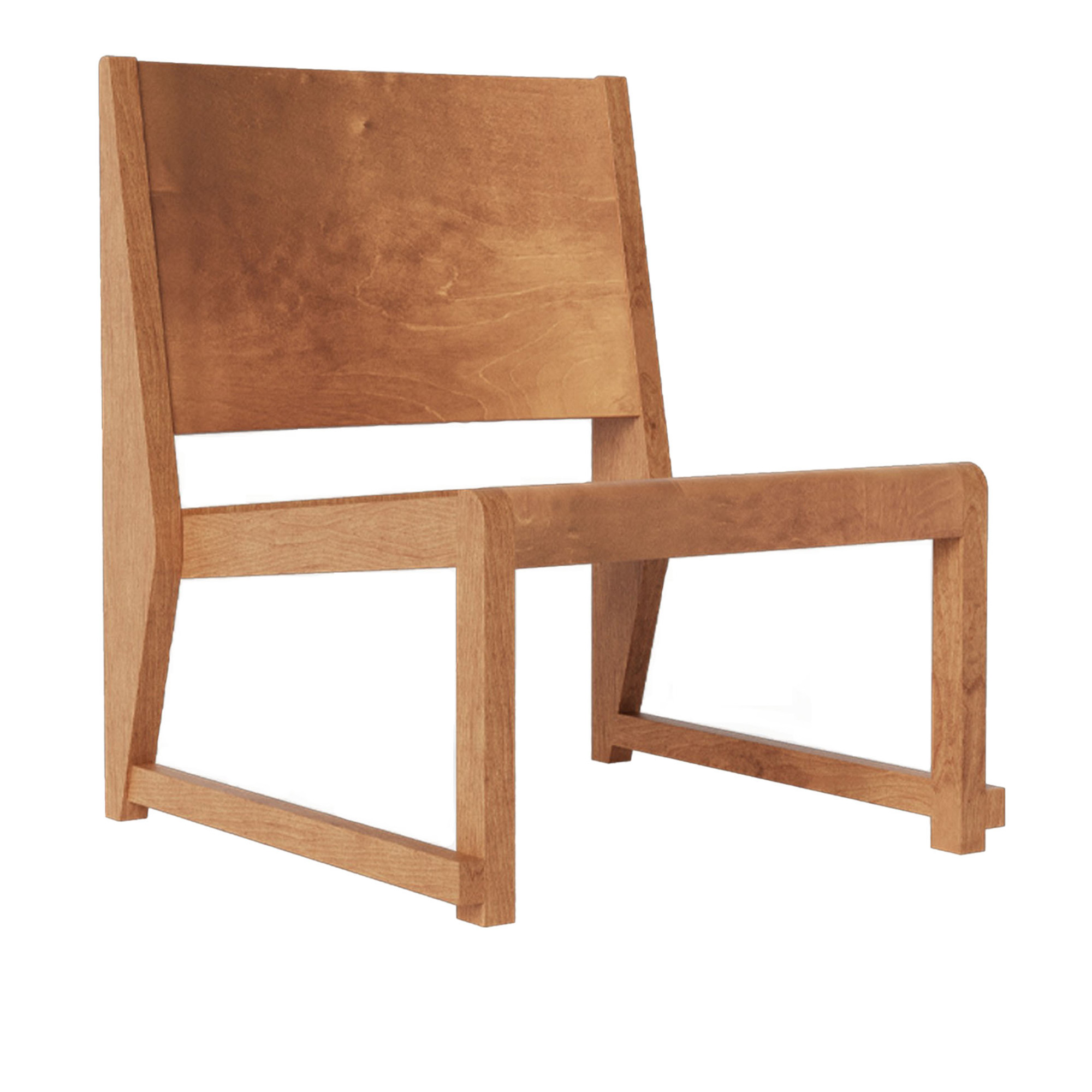 frama - easy chair 01 warm brown wood frame / warm brown wood seat - fåtöljer - träfärgad - trä