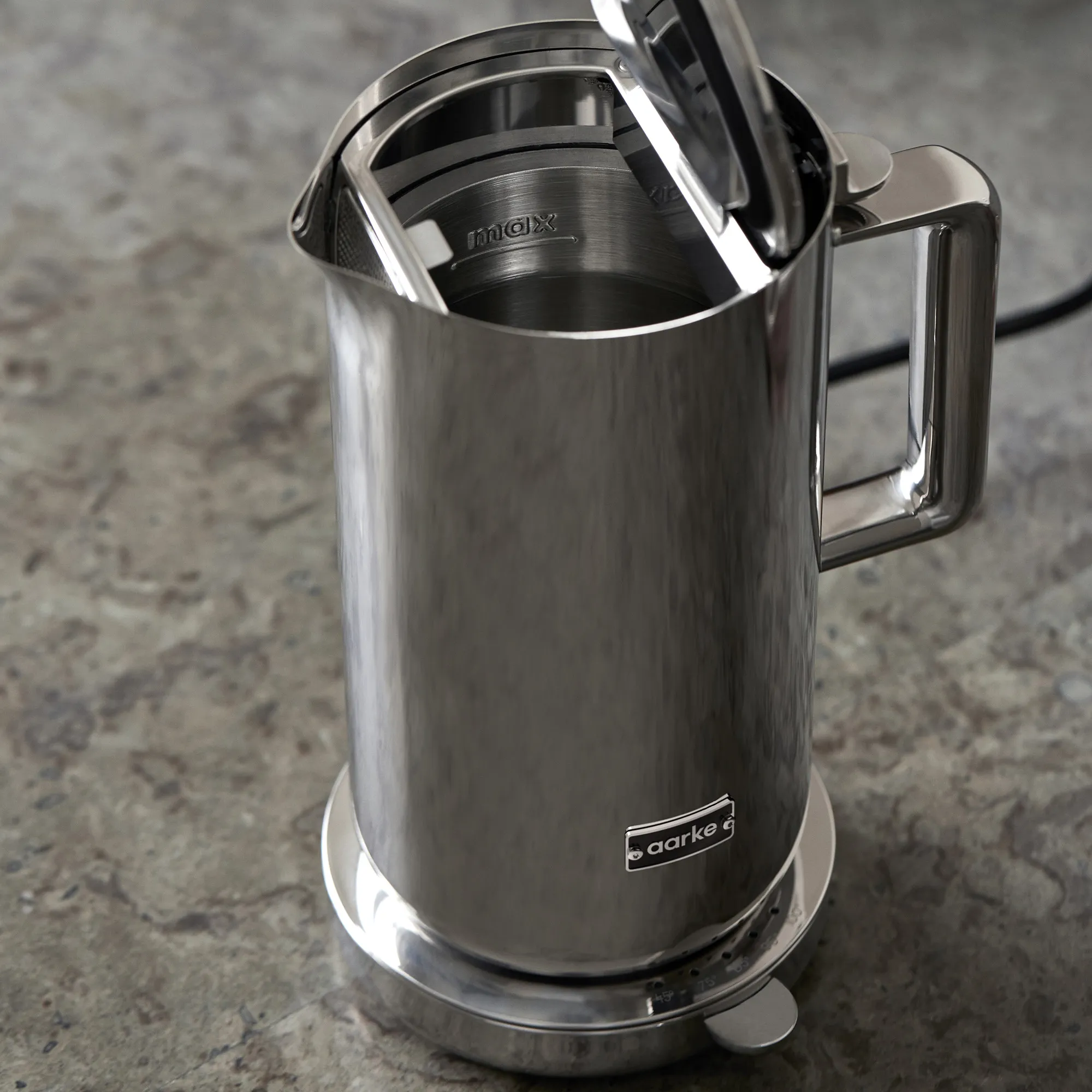 Kettle vattenkokare polerat stål