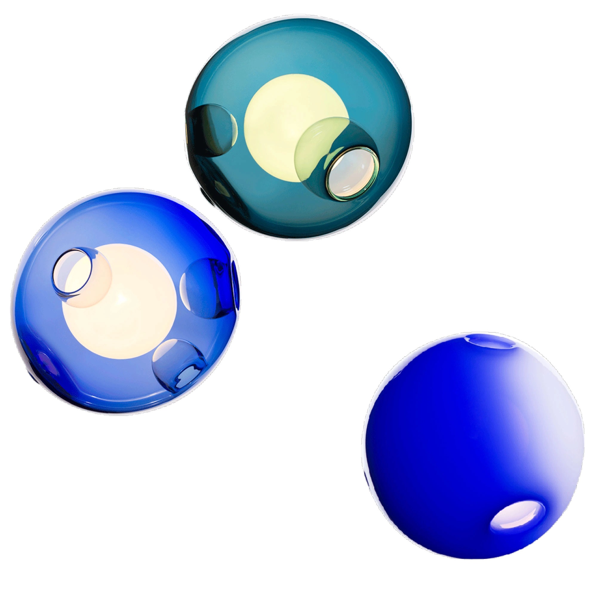 Bocci - 28.3 Random, Multi - 21 Xenon - Pendellampor - Omer Arbel - Flerfärgad