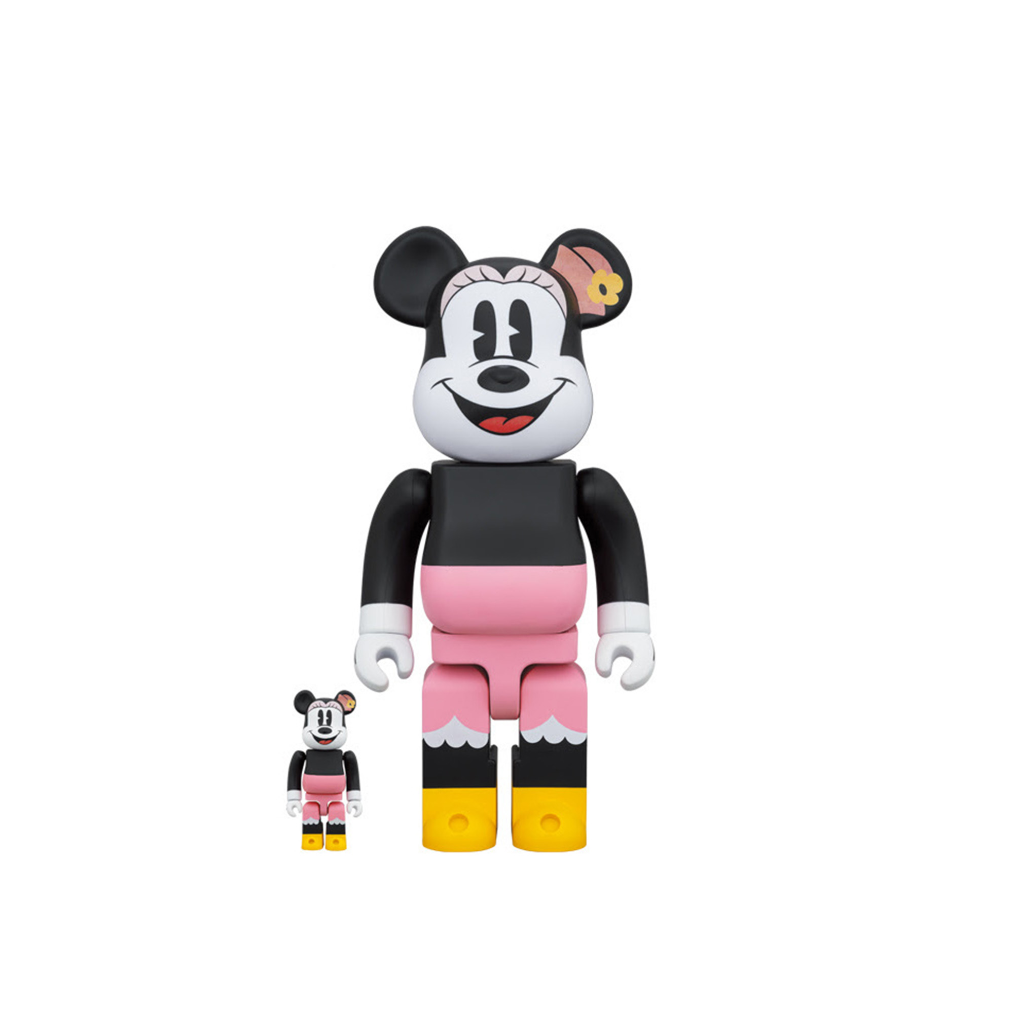 Medicom Toy - BE@RBRICK Box Lunch Minnie Mouse 100% & 400% - Prydnadsföremål - Flerfärgad